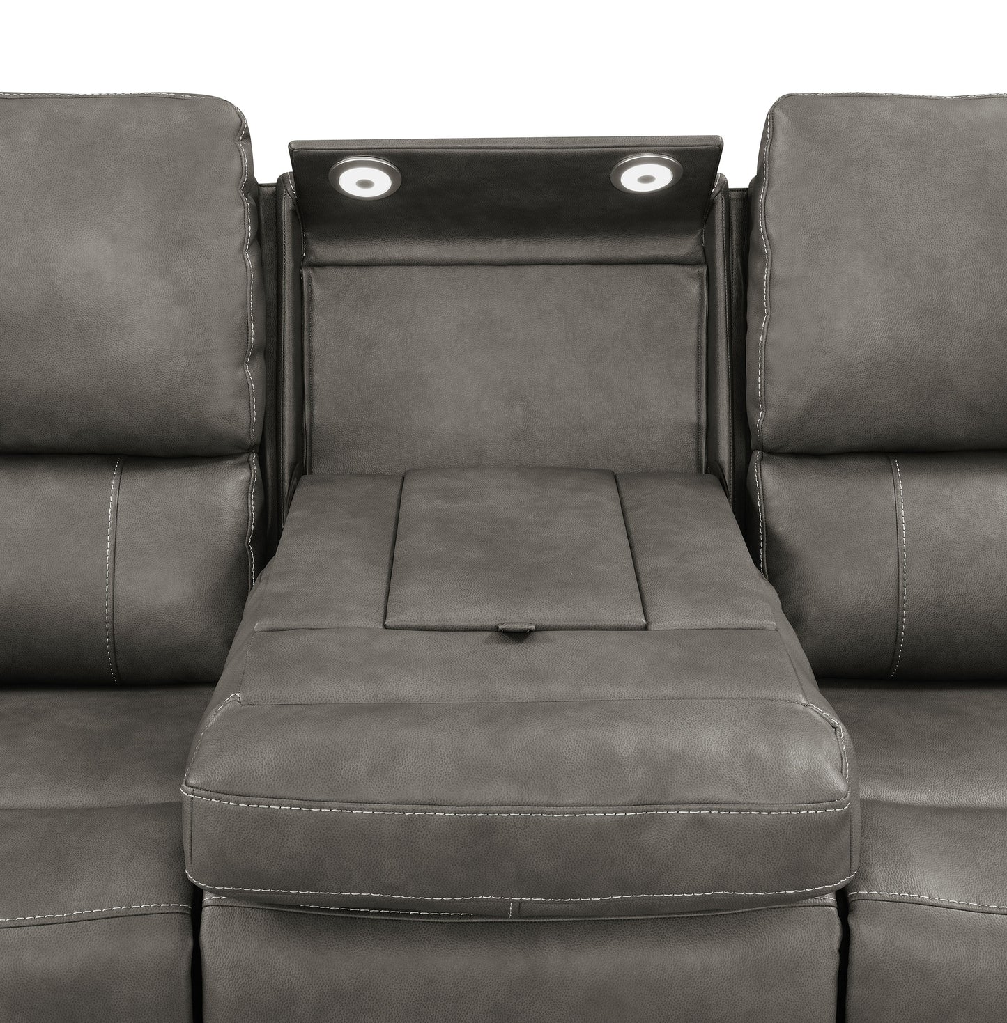 Brickston 2-piece Triple Power Reclining Sofa Set Charcoal
