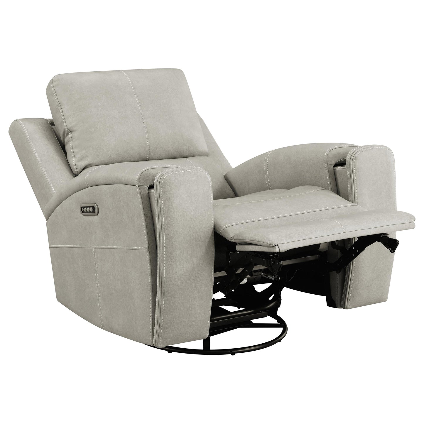 Brickston Triple Power Swivel Glider Recliner Grey