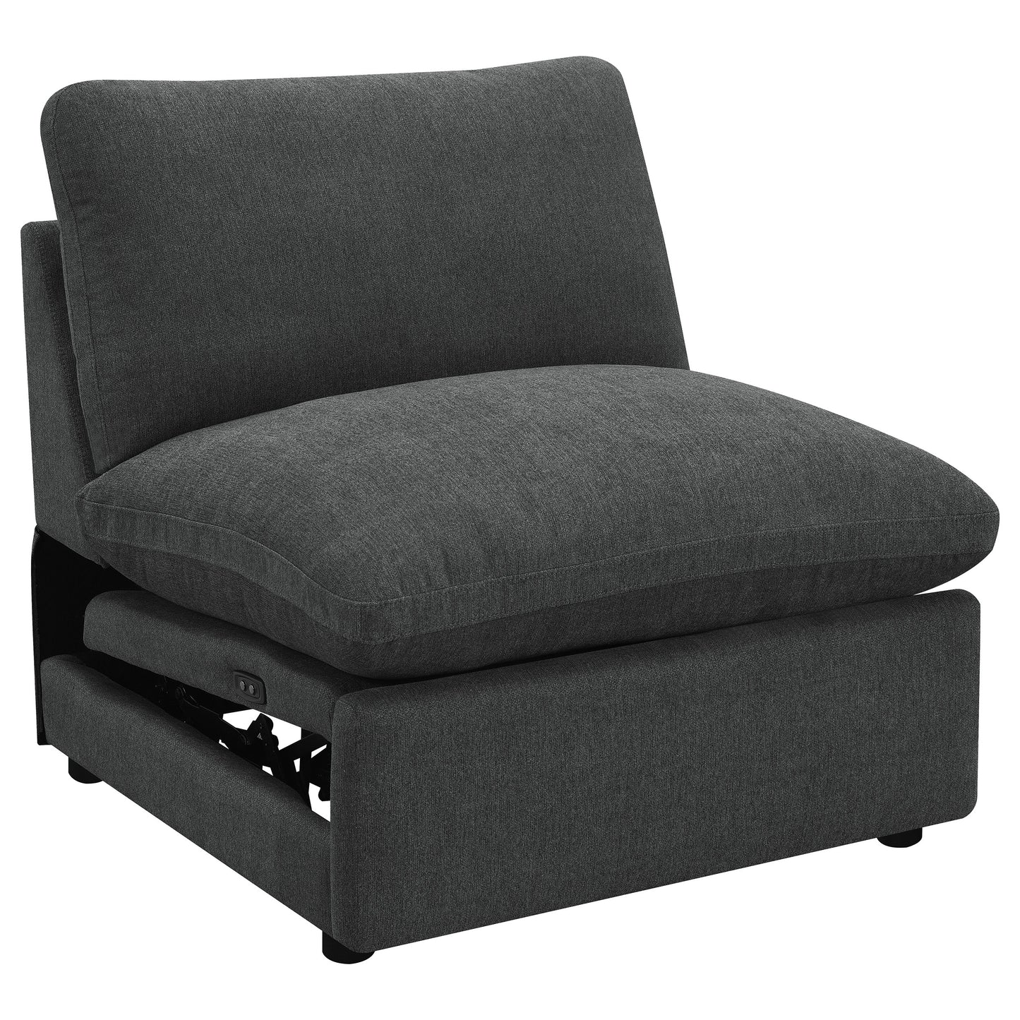 Collins Modular Power Armless Recliner Dark Grey
