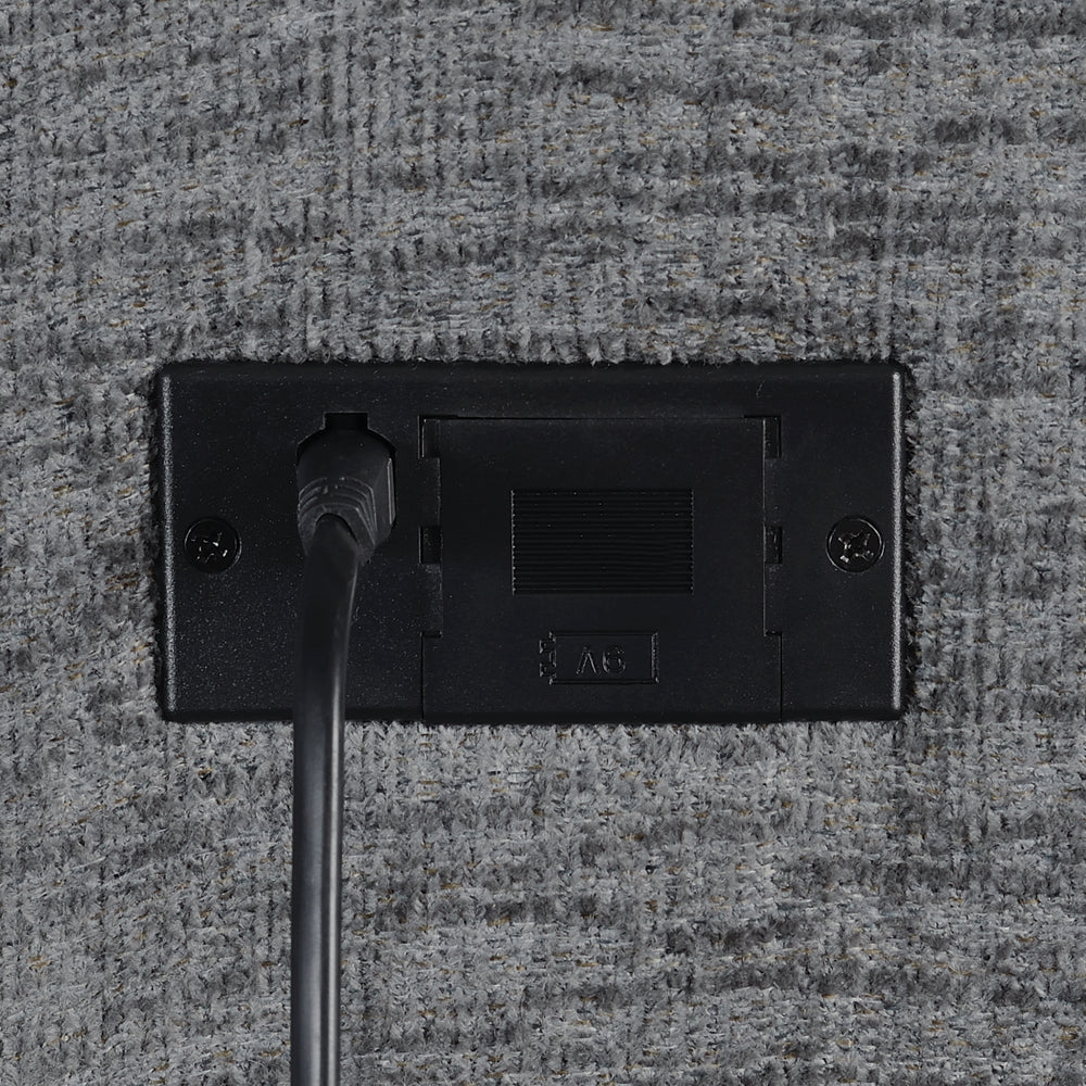 Bahrain Upholstered Armless Recliner Charcoal