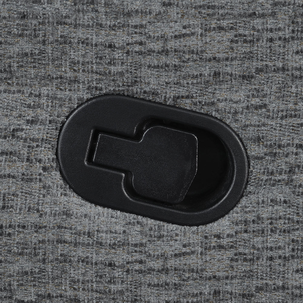 Bahrain Upholstered LAF Recliner Charcoal