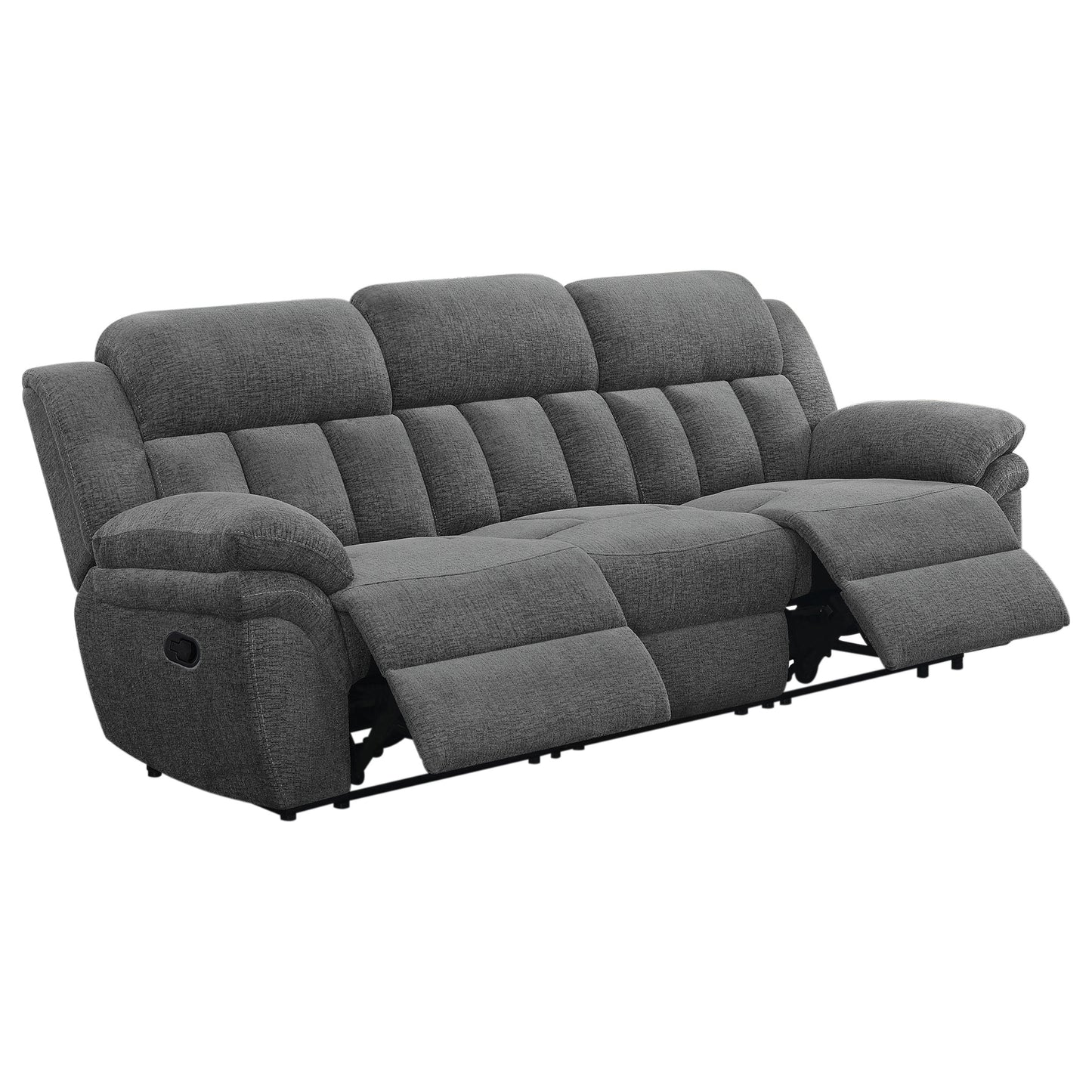 Bahrain Upholstered Motion Sofa Charcoal