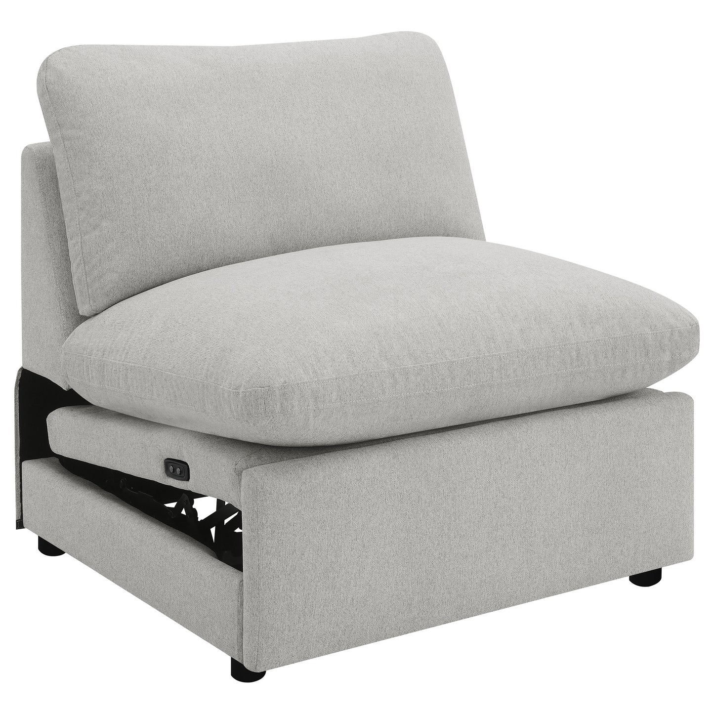 Collins Modular Power Armless Recliner Grey