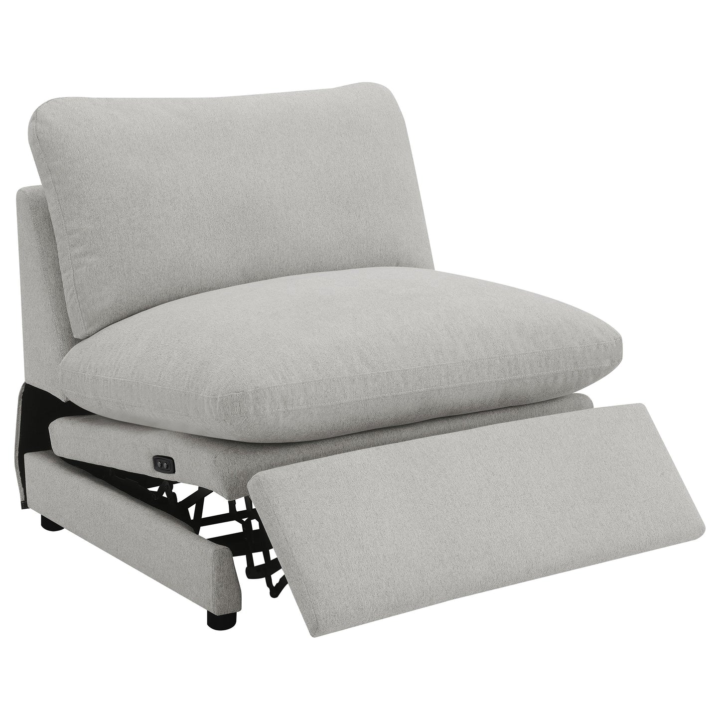 Collins Modular Power Armless Recliner Grey