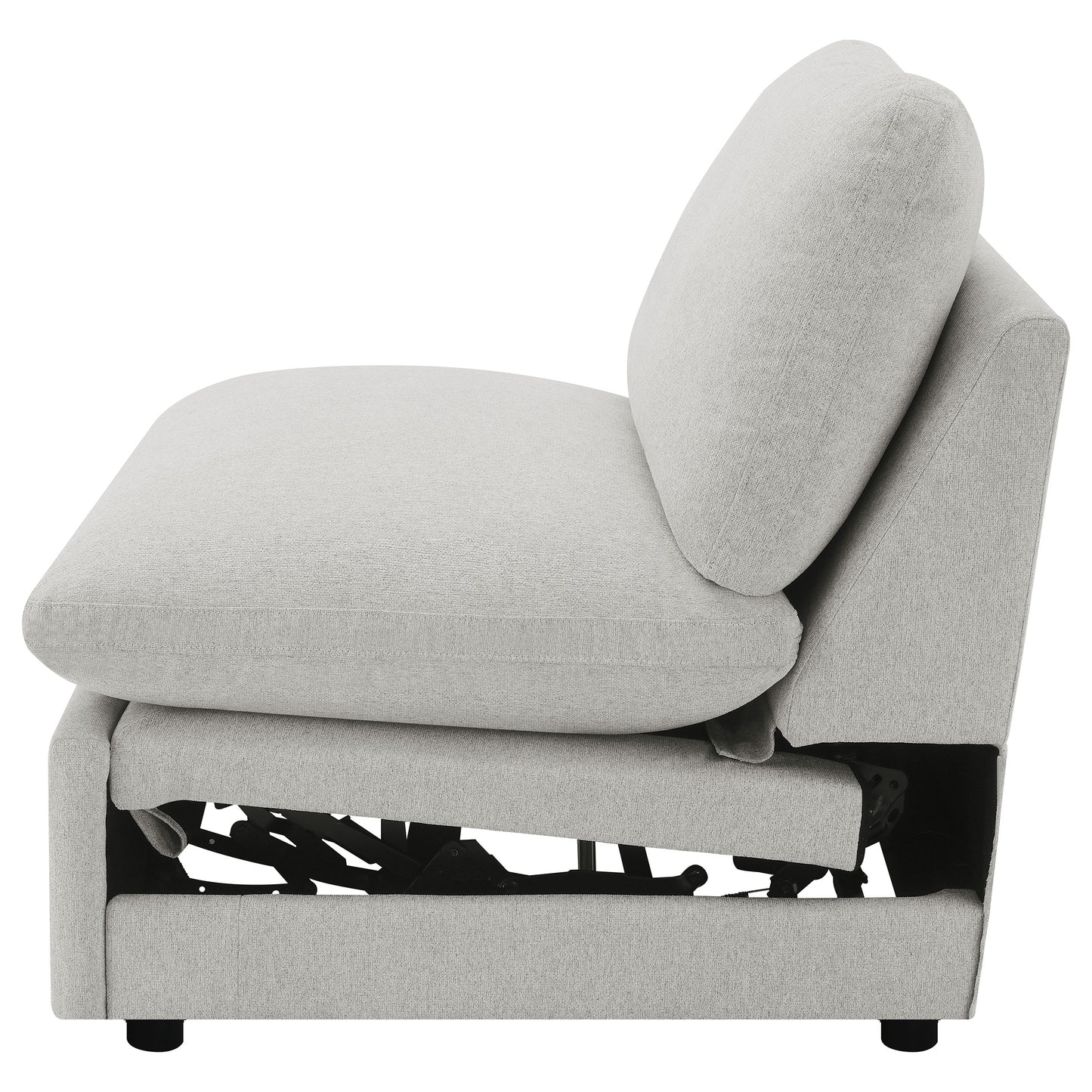 Collins Modular Power Armless Recliner Grey