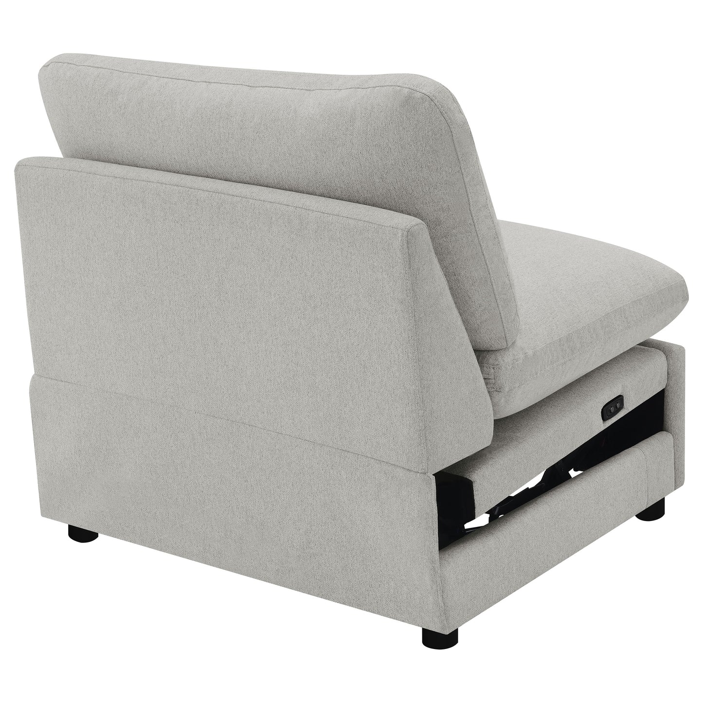 Collins Modular Power Armless Recliner Grey