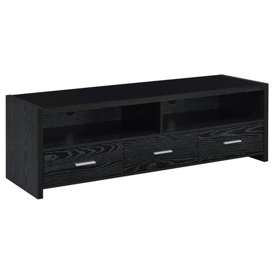 Alton 3-drawer Engineered Wood 62-inch TV Stand Black Oak