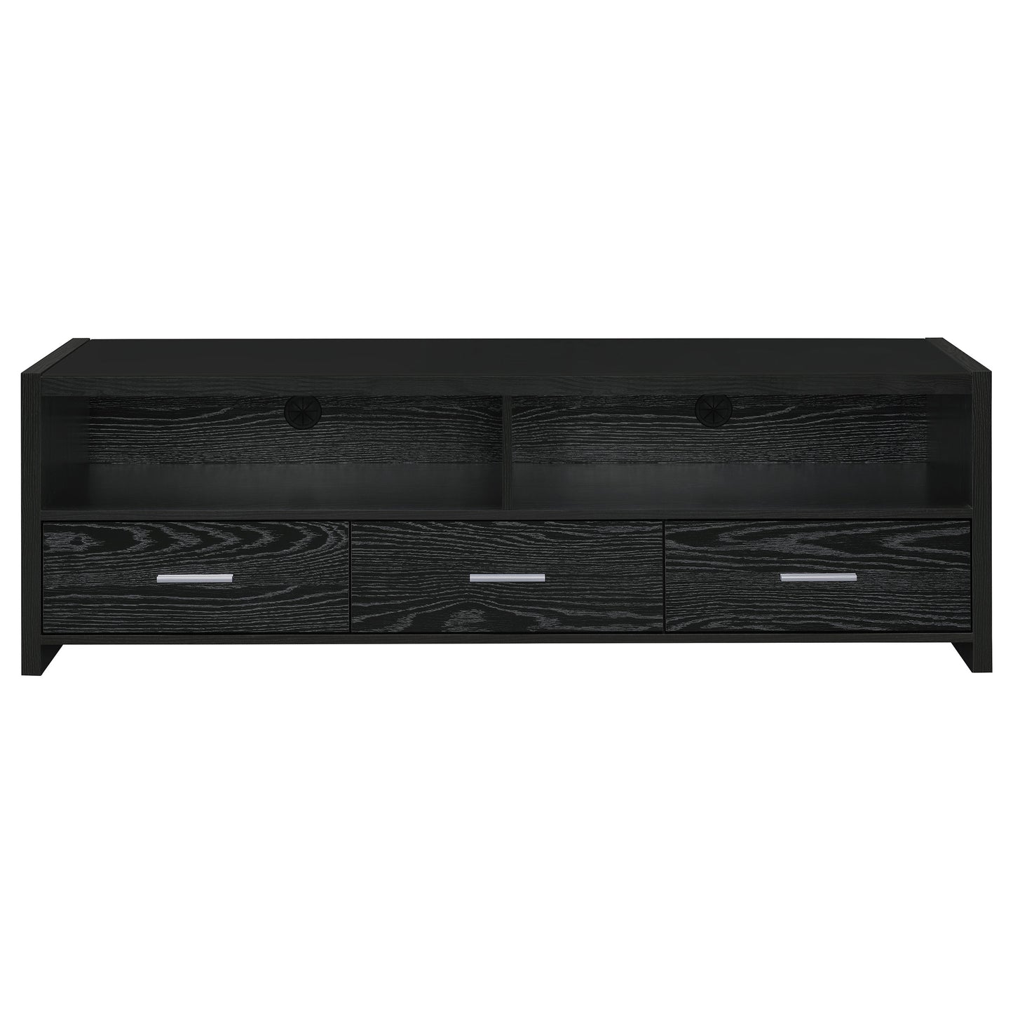 Alton 3-drawer Engineered Wood 62-inch TV Stand Black Oak