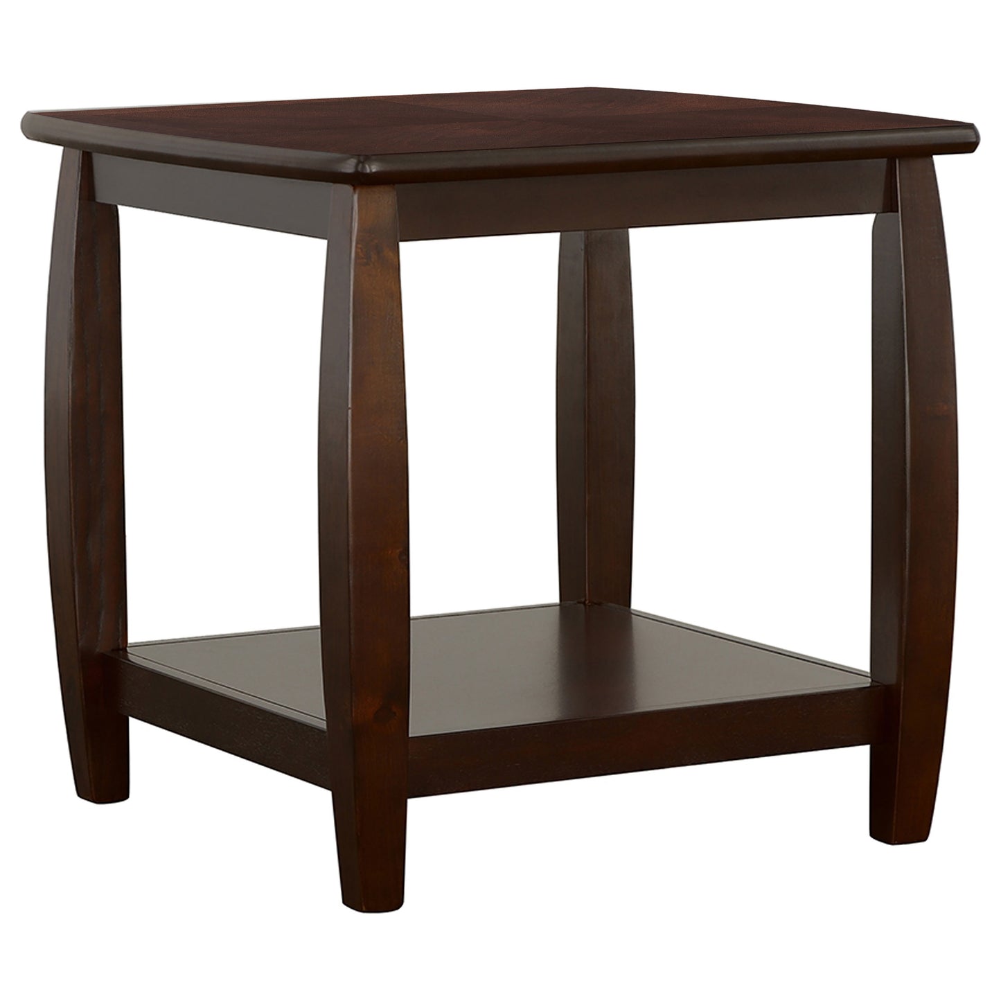 Dixon 1-shelf Square Wood End Table Espresso