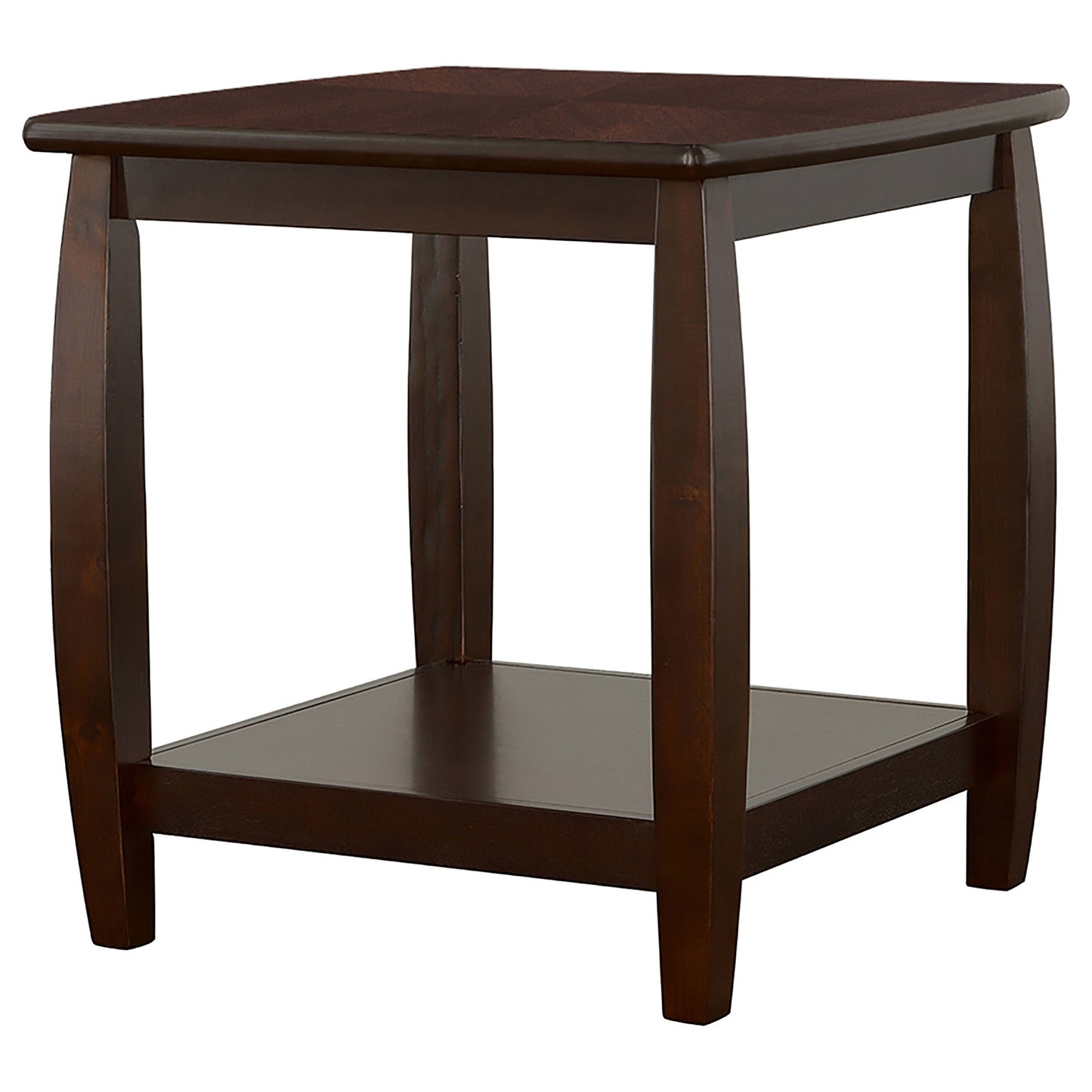 Dixon 1-shelf Square Wood End Table Espresso