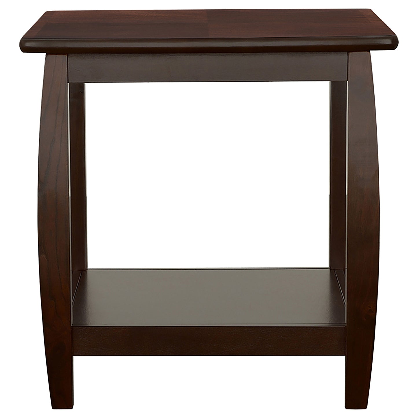 Dixon 1-shelf Square Wood End Table Espresso