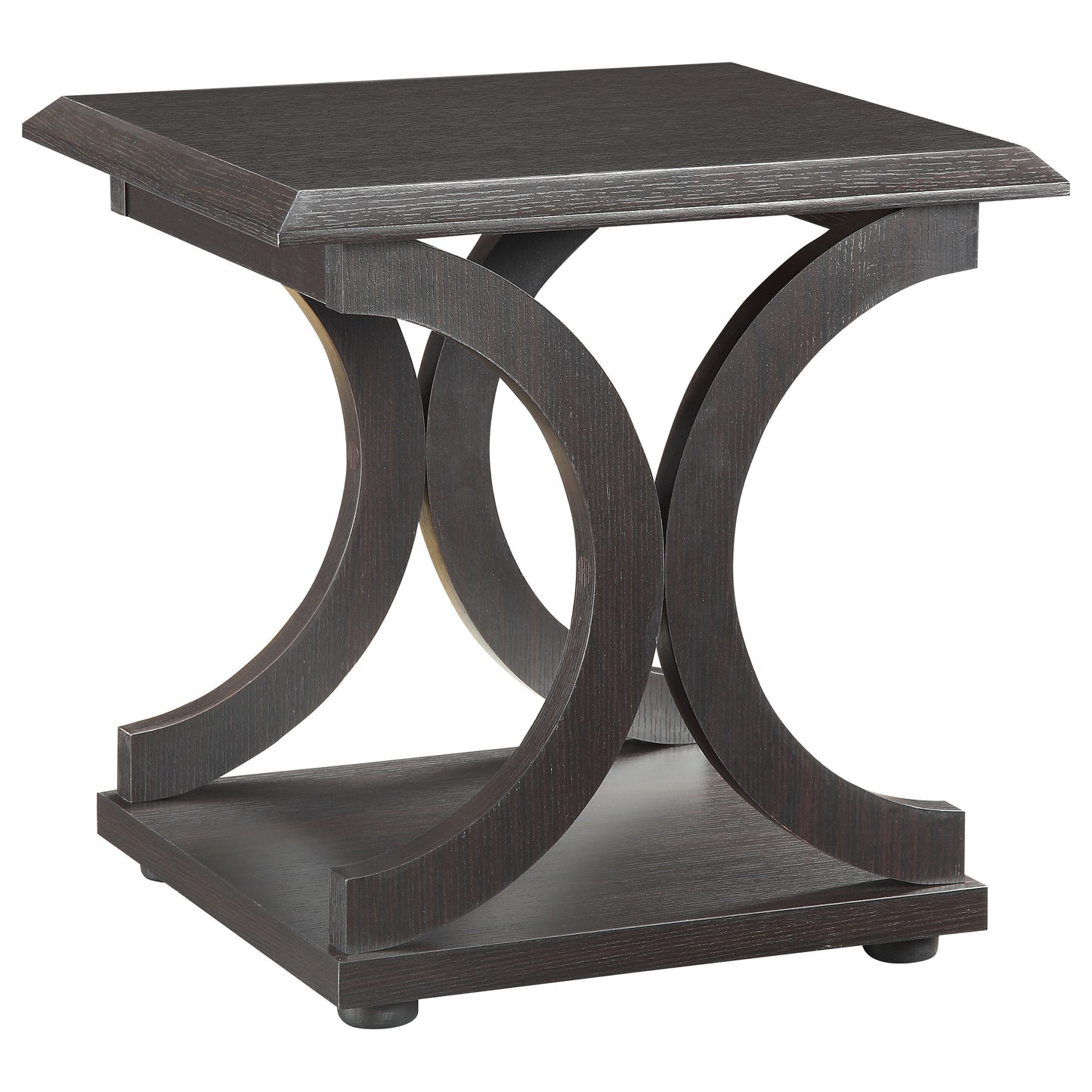 Shelly 2-piece Coffee and End Table Set Cappuccino