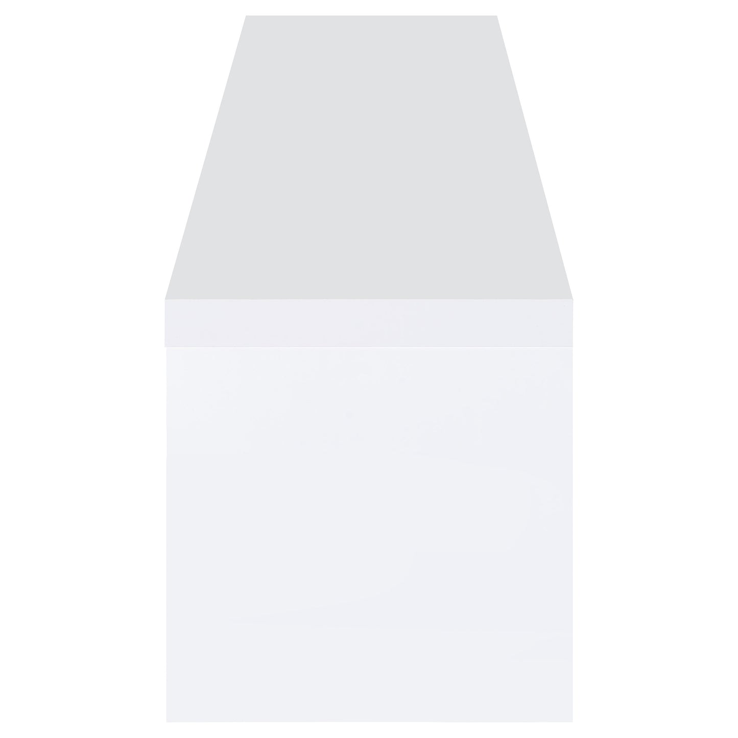 Jude 2-door Engineered Wood 79-inch TV Stand High Gloss White