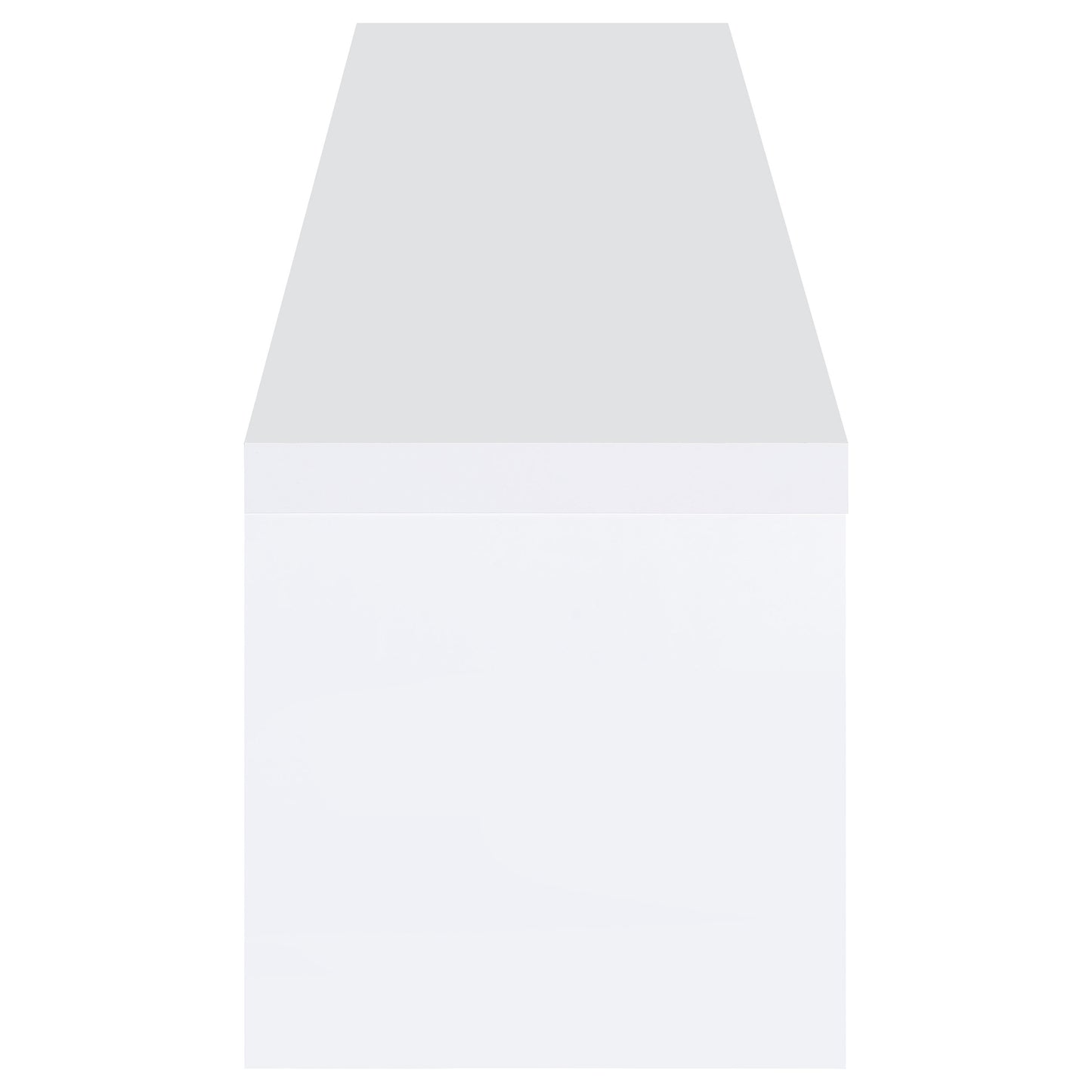 Jude 2-door Engineered Wood 79-inch TV Stand High Gloss White