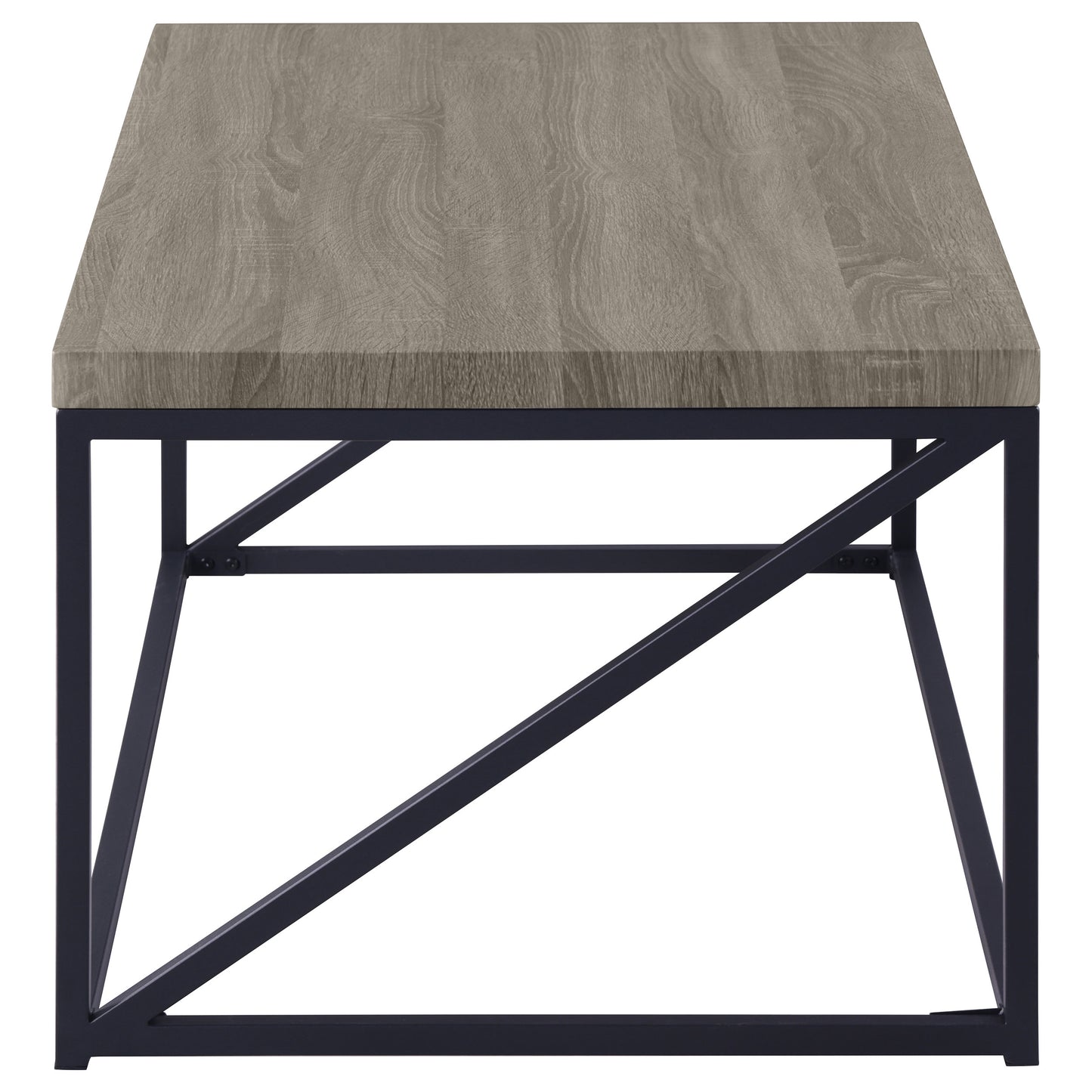 Birdie Rectangular Engineered Wood Coffee Table Sonoma Grey