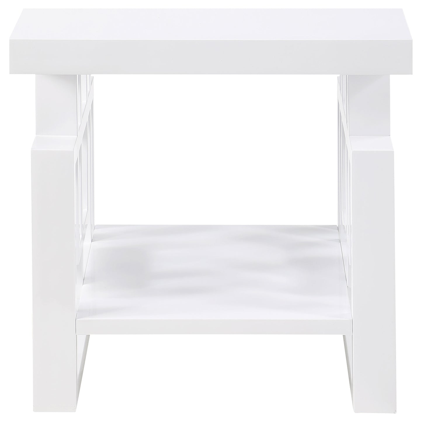 Schmitt 2-piece Coffee and End Table Set White High Gloss
