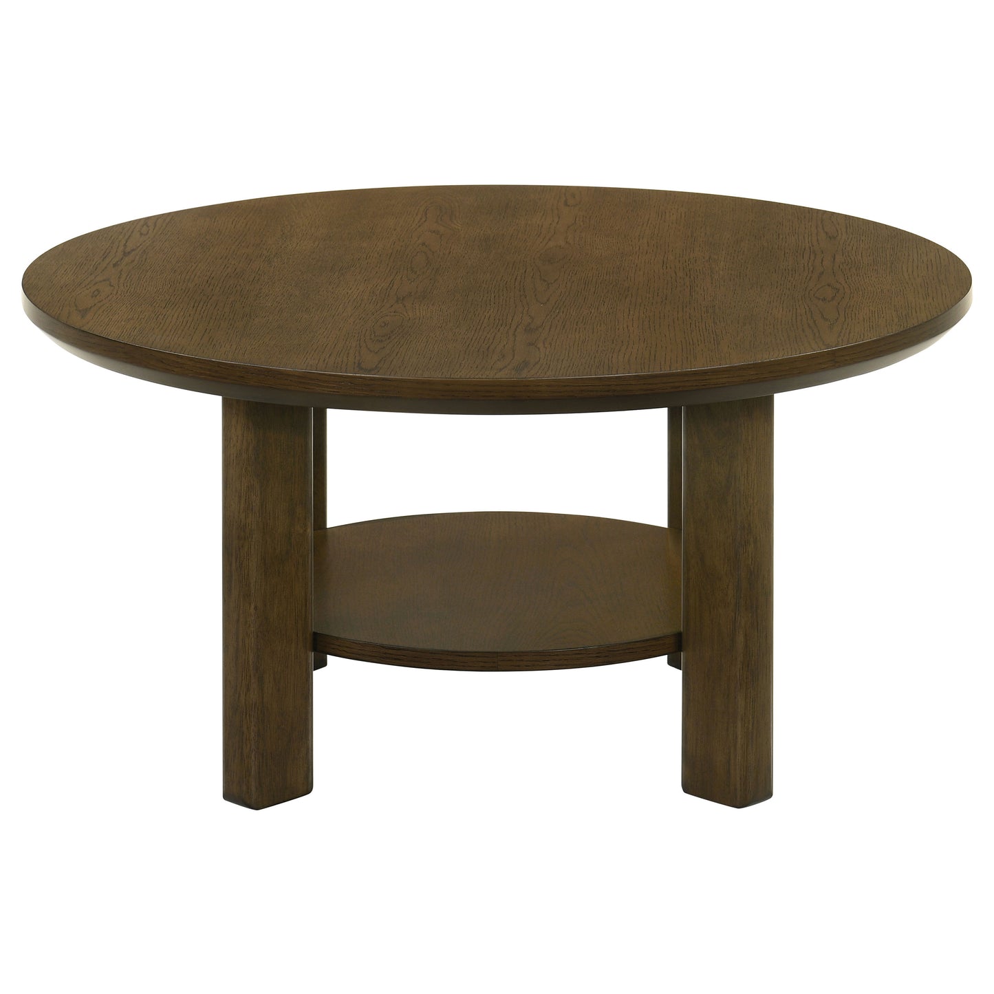 Ottowa 36-inch Round Wood Cocktail Coffee Table Brown