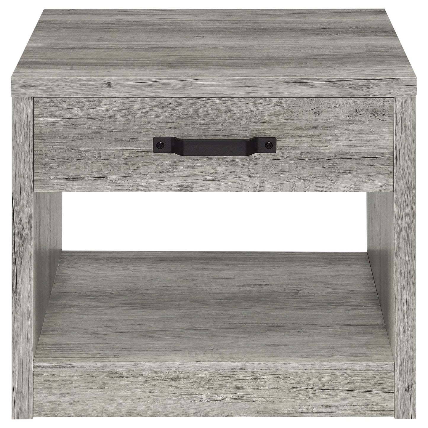 Felix 1-drawer Engineered Wood Side End Table Grey Driftwood