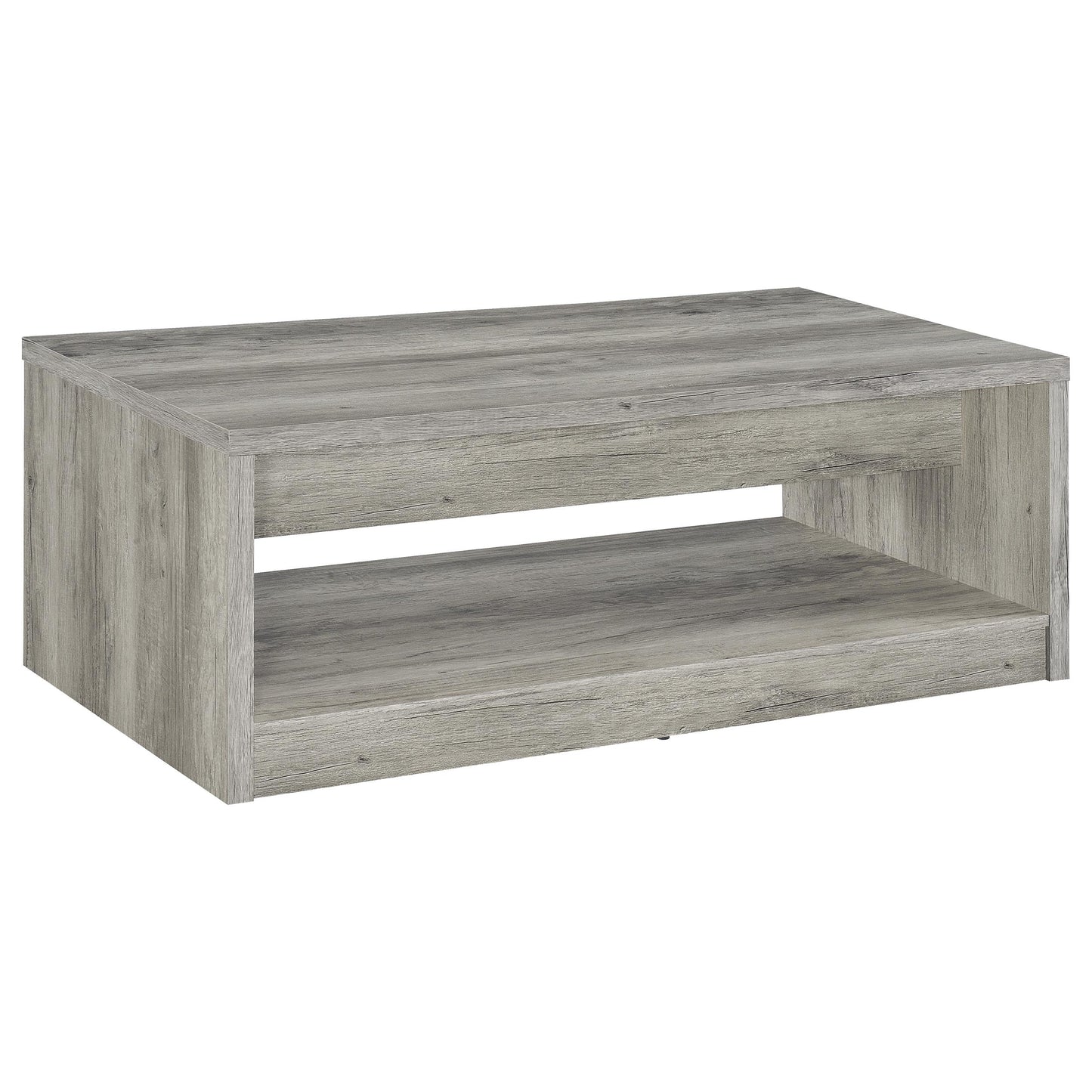 Felix 2-drawer Engineered Wood Coffee Table Grey Driftwood
