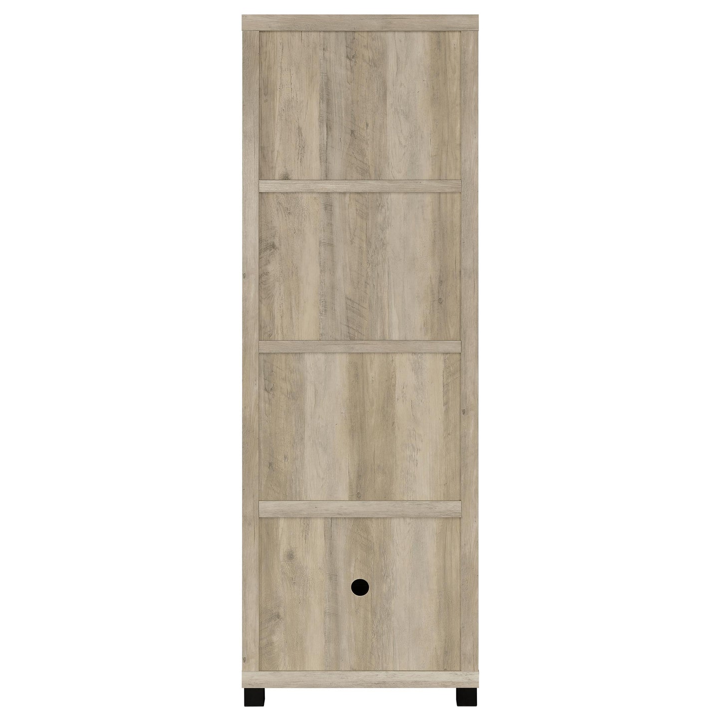 Sachin 3-shelf Engineered Wood Media Tower Distressed Pine