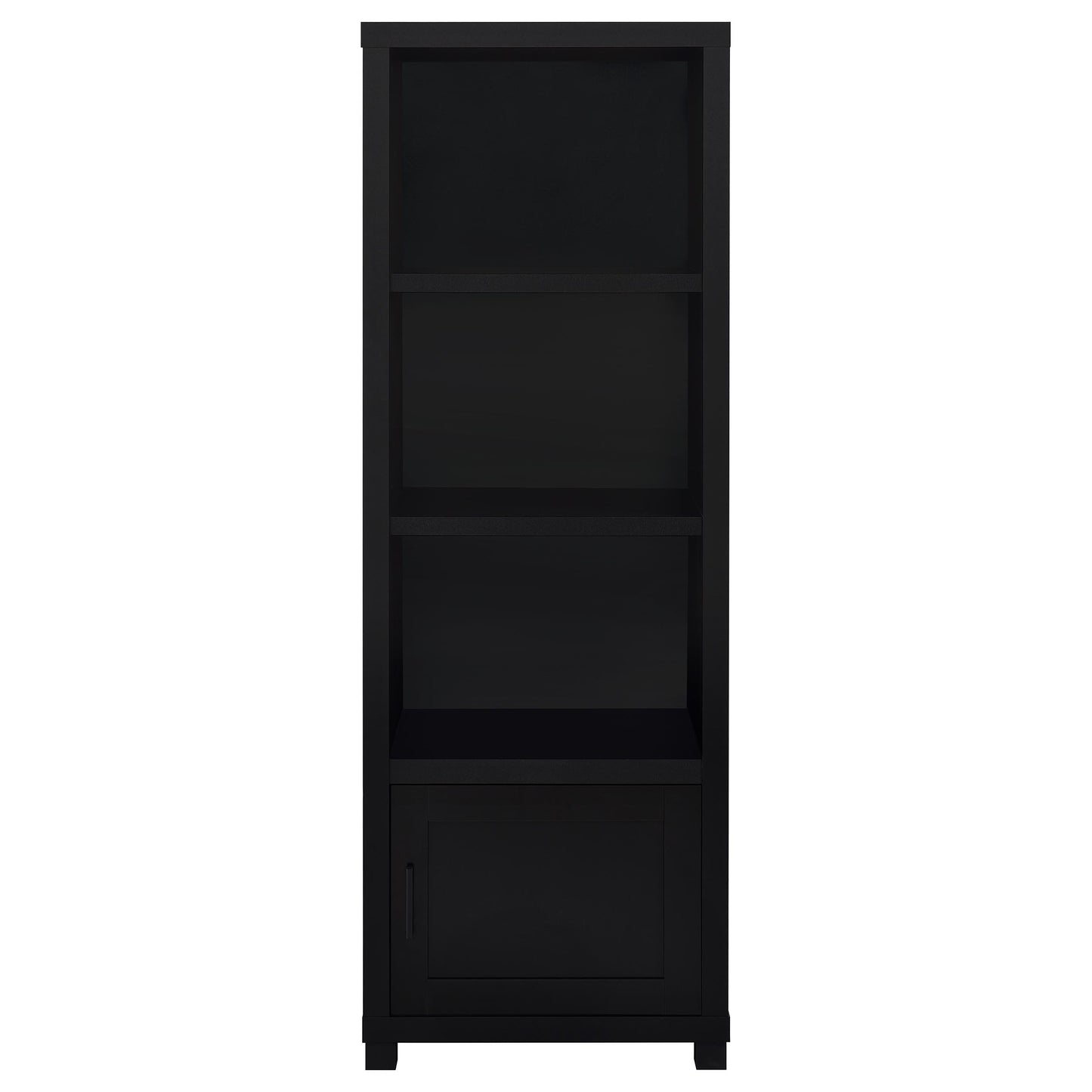 Jupiter 3-shelf Engineered Wood Media Tower Black