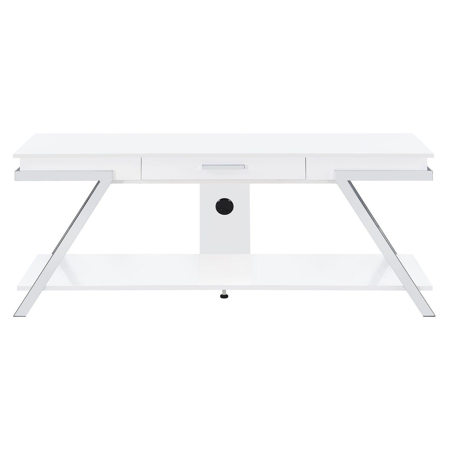 Marcia 1-drawer Wood 60-inch TV Stand White High Gloss