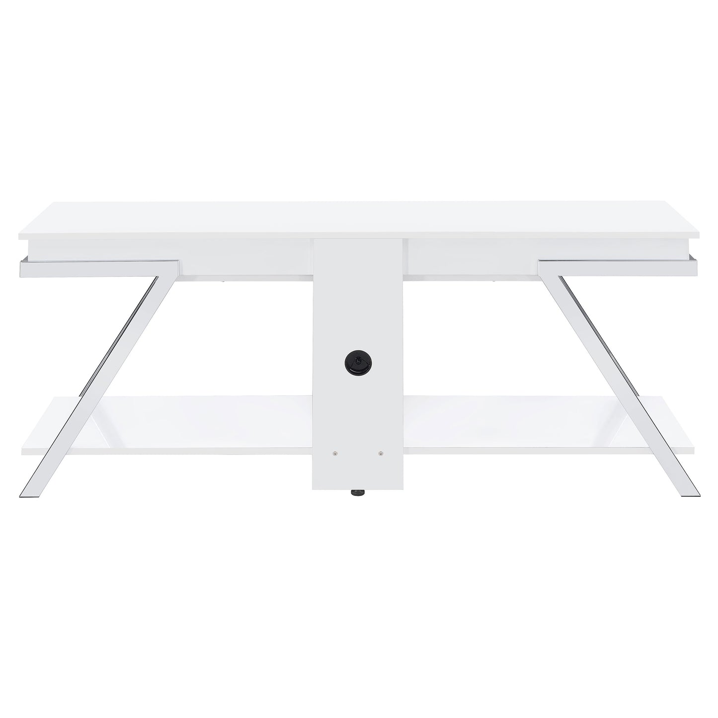 Marcia 1-drawer Wood 60-inch TV Stand White High Gloss
