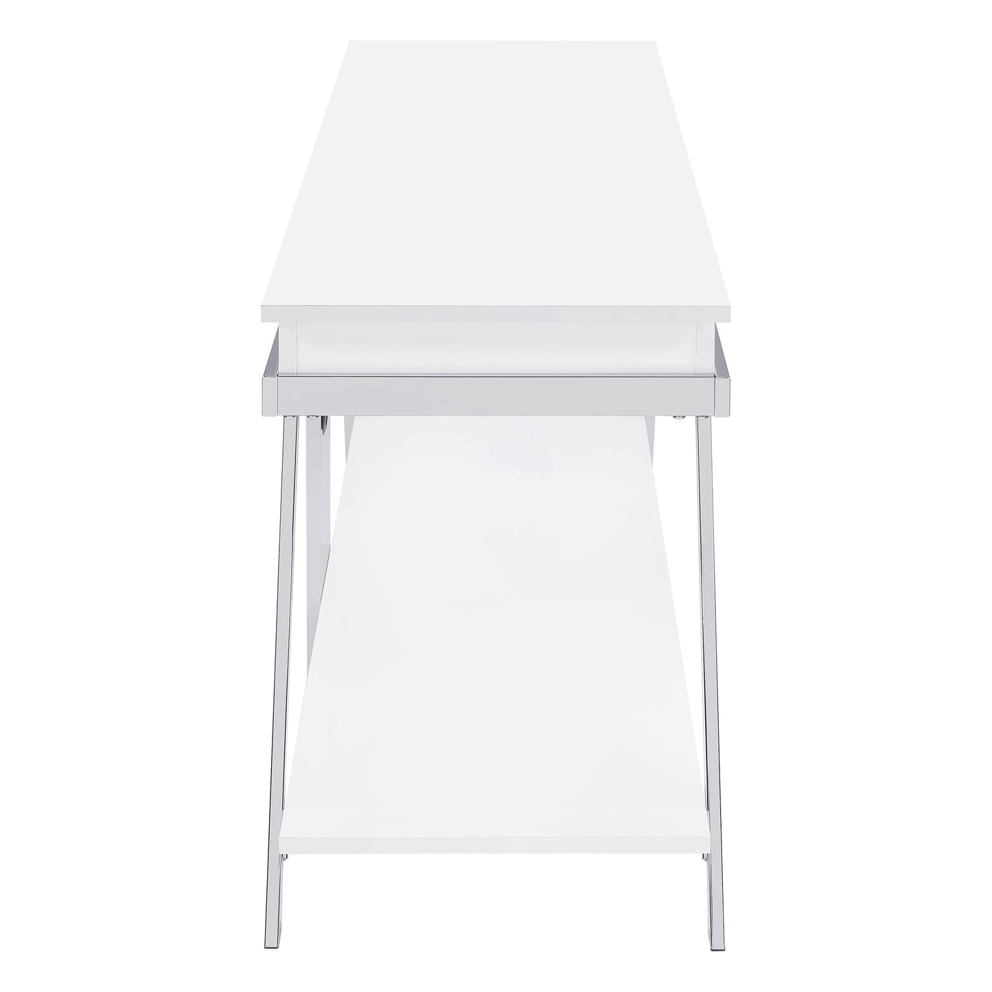 Marcia 1-drawer Wood 60-inch TV Stand White High Gloss