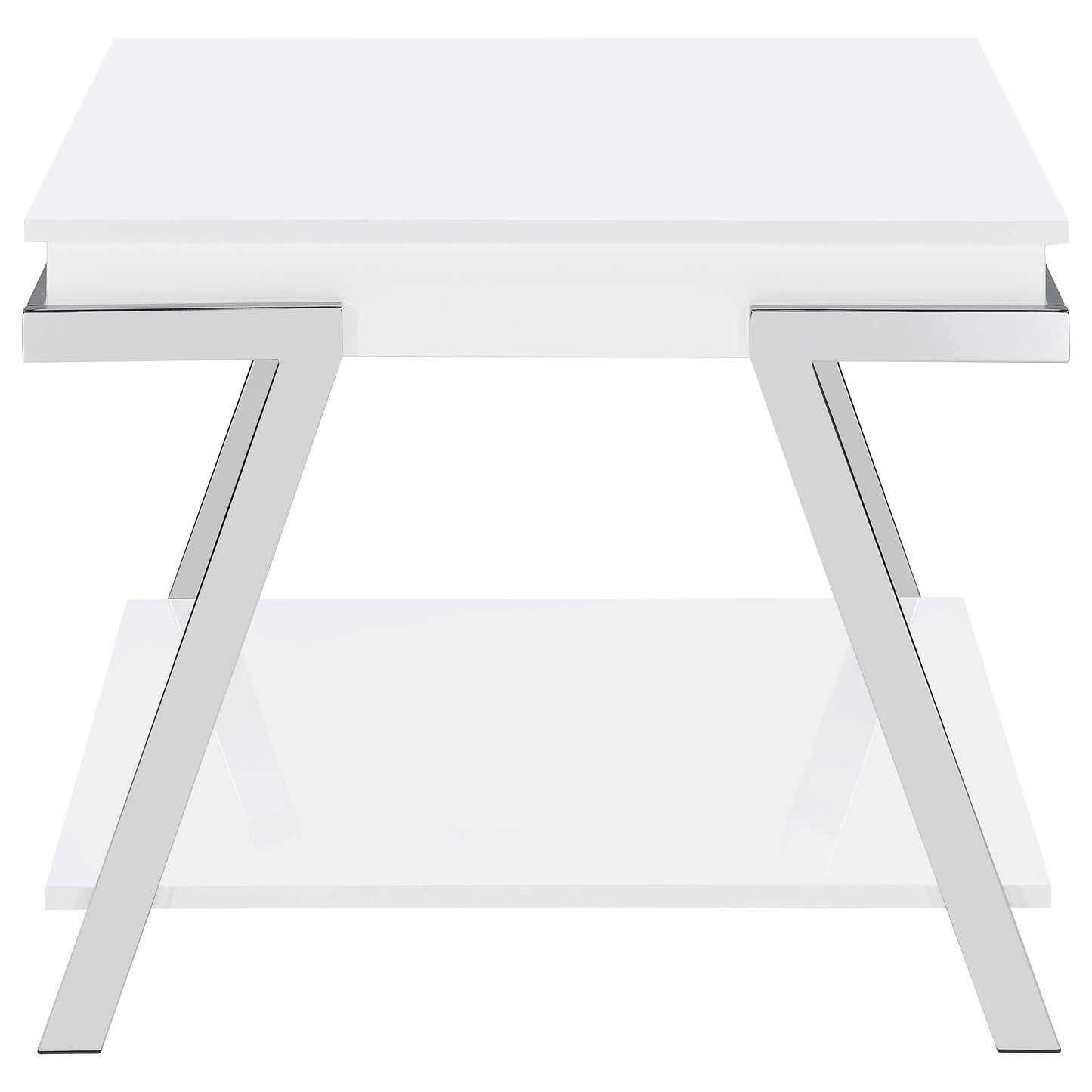 Marcia 3-piece Coffee and End Table Set White High Gloss