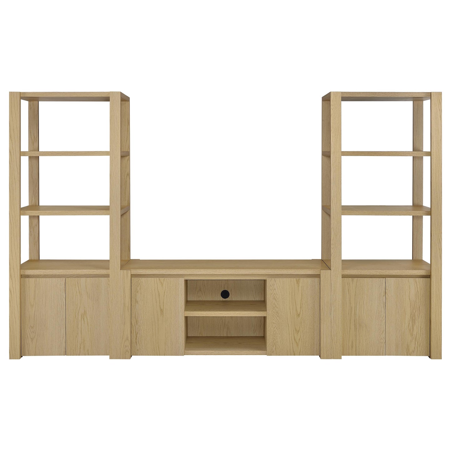 Laurelton 3-piece Entertainment Center TV Stand Light Oak