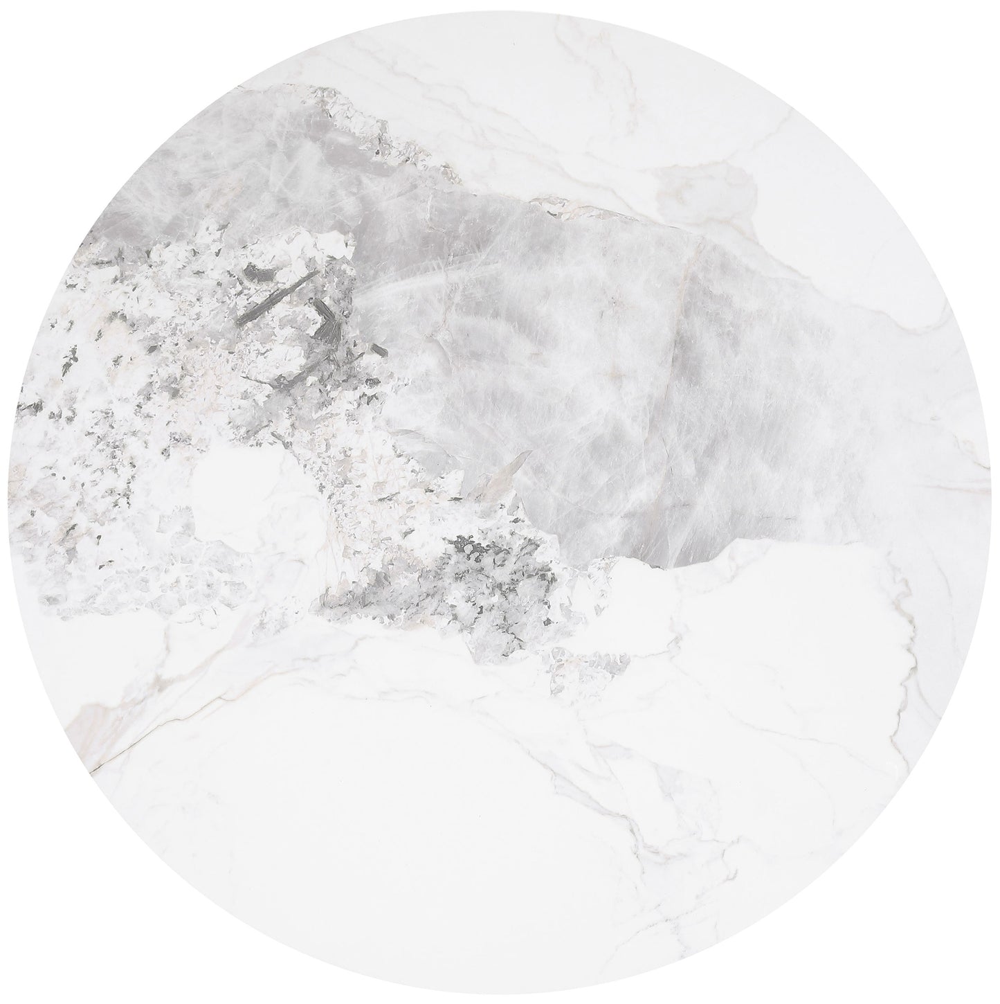 Rowena 3-piece Coffee and End Table Set White Faux Marble