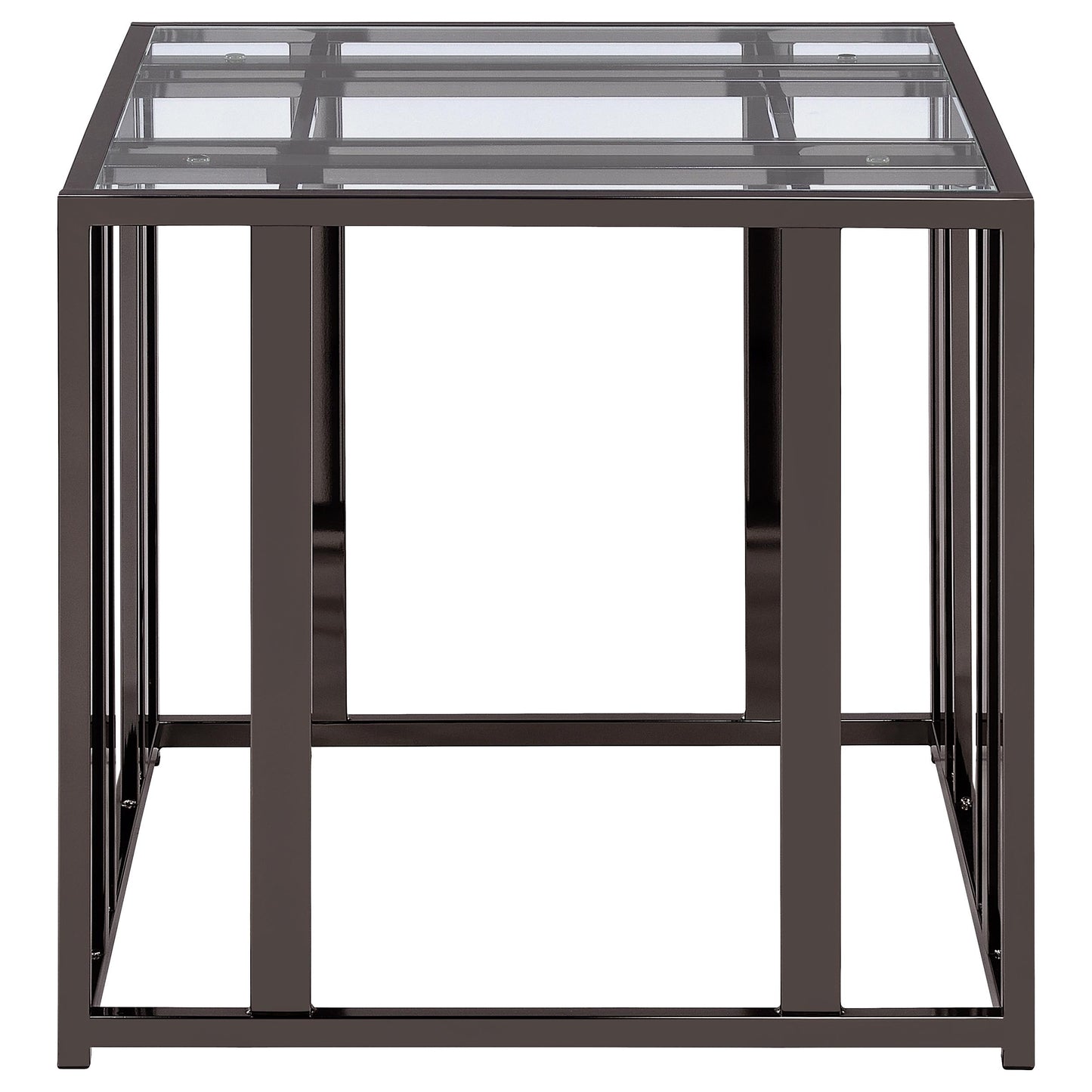 Adri 2-piece Coffee and End Table Set Black Nickel
