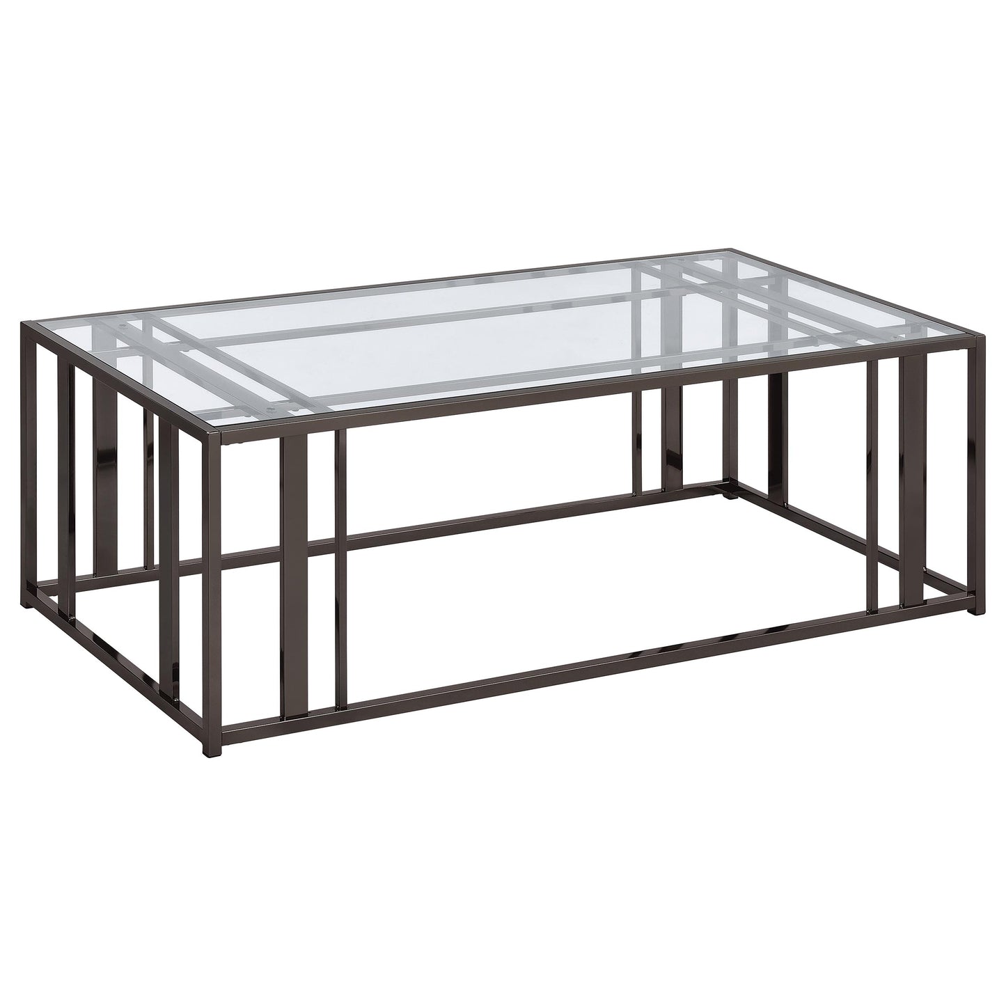 Adri 2-piece Coffee and End Table Set Black Nickel