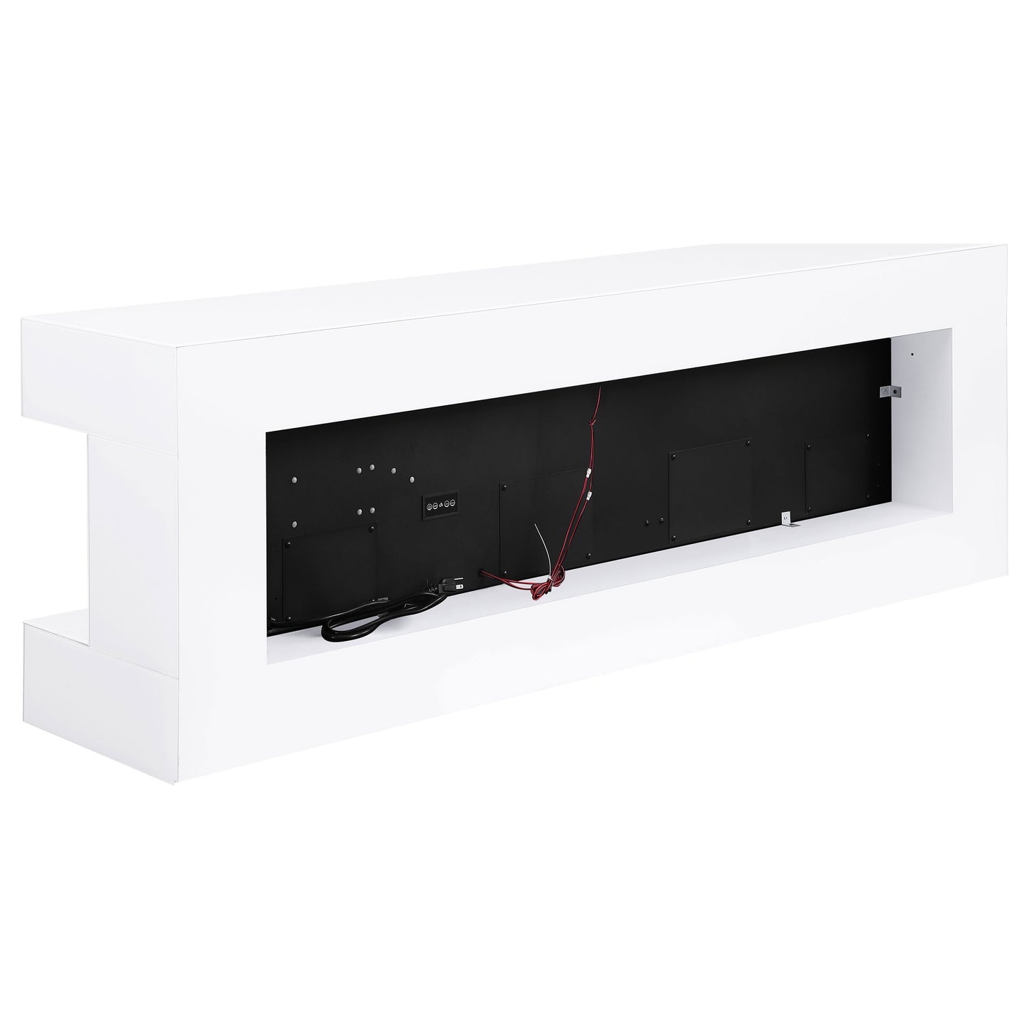 Vallerie 71-inch BT Speaker TV Stand Fireplace Console White