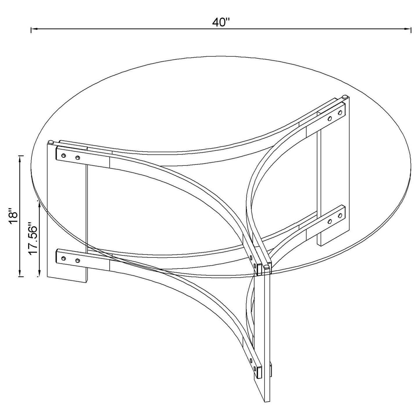 Janessa 2-piece Acrylic Coffee and End Table Set Matte Brass