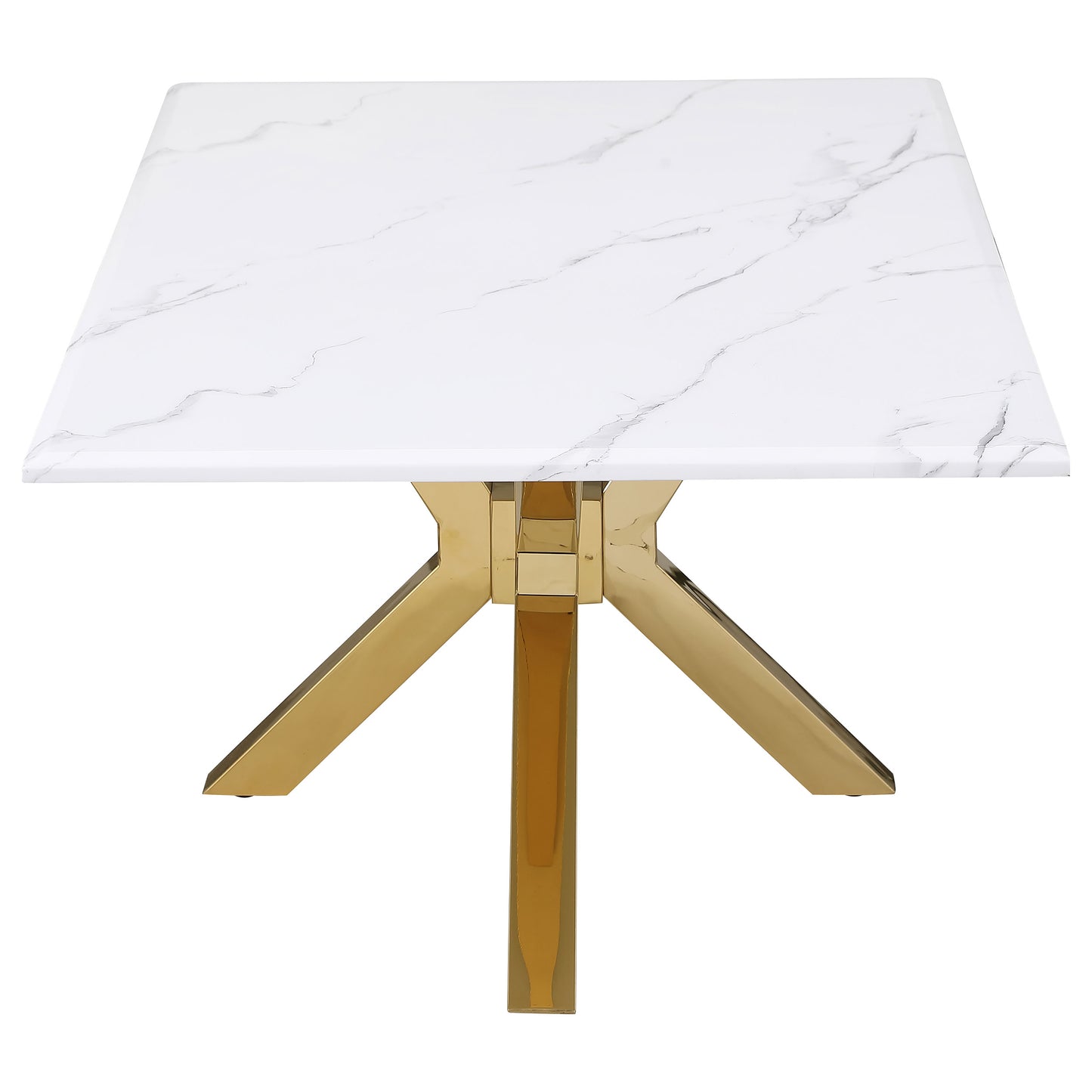 Visalia 3-piece Faux Marble Coffee and End Table Set White