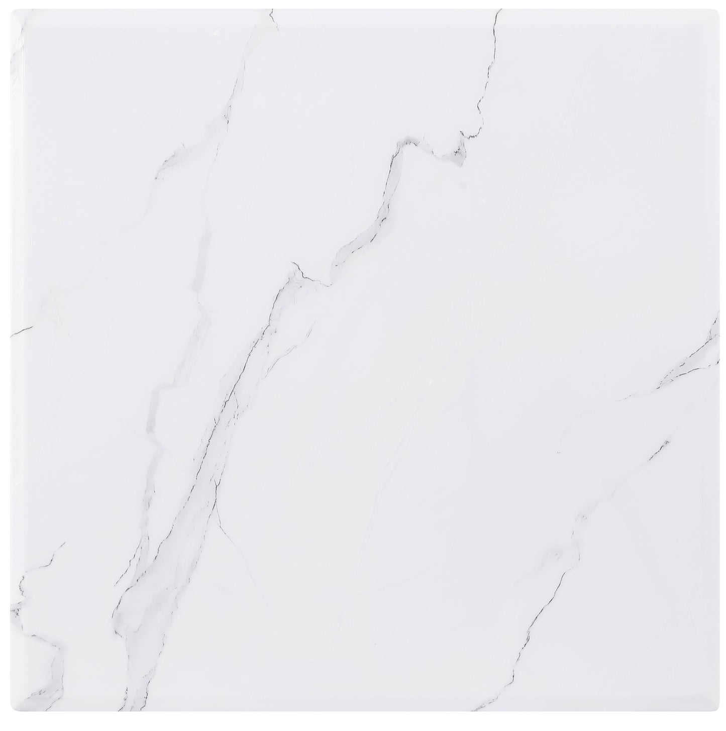 Visalia 3-piece Faux Marble Coffee and End Table Set White