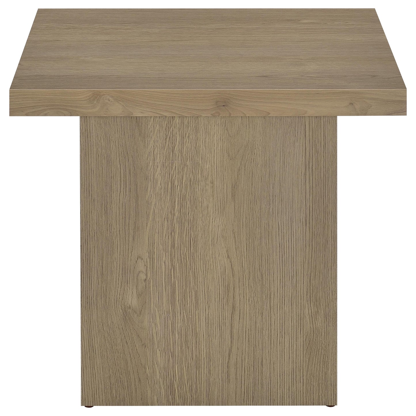 Devar Square Engineered Wood Side End Table Latte