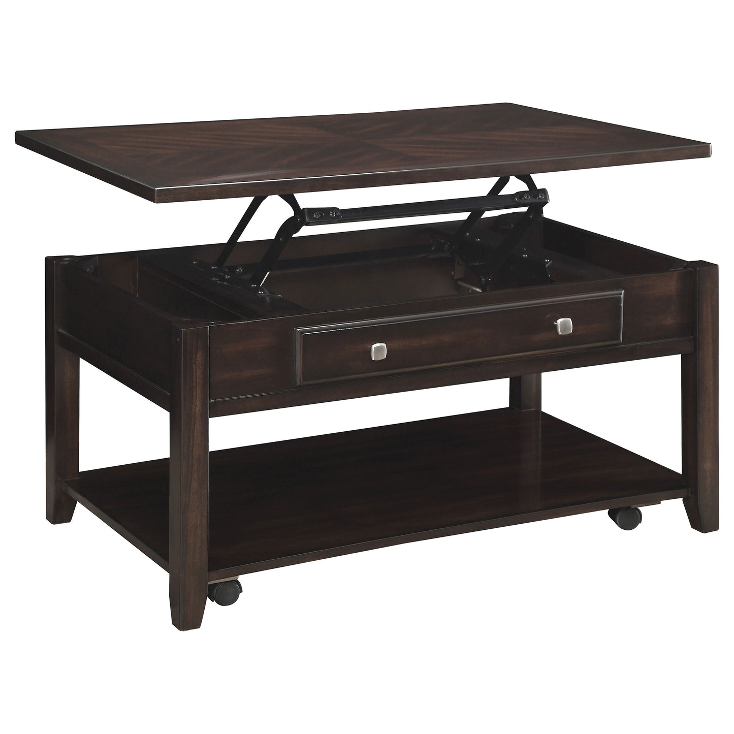 Bradford 2-piece Lift Top Coffee and End Table Set Walnut