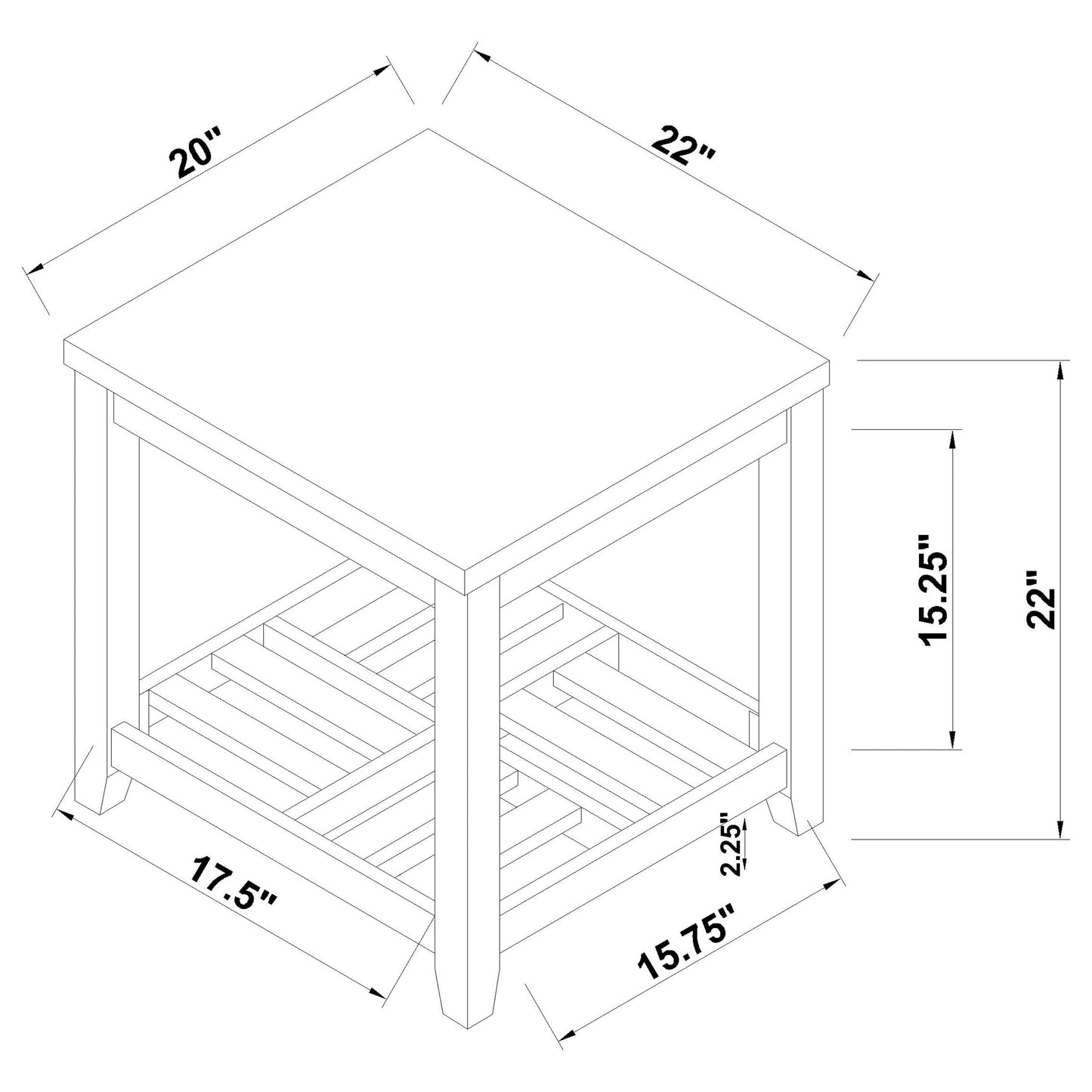 Cliffview 2-piece Lift Top Coffee and End Table Set Grey