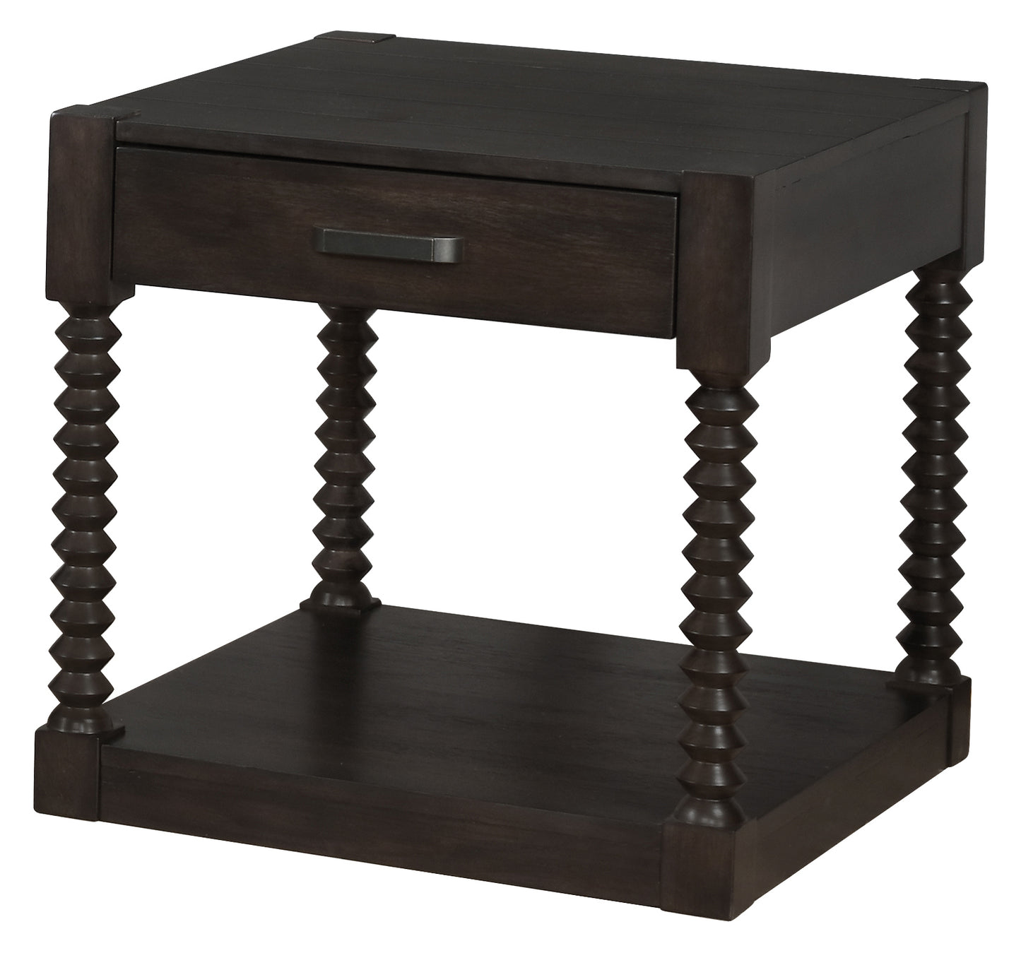 Meredith 1-drawer Rectangular Side End Table Coffee Bean