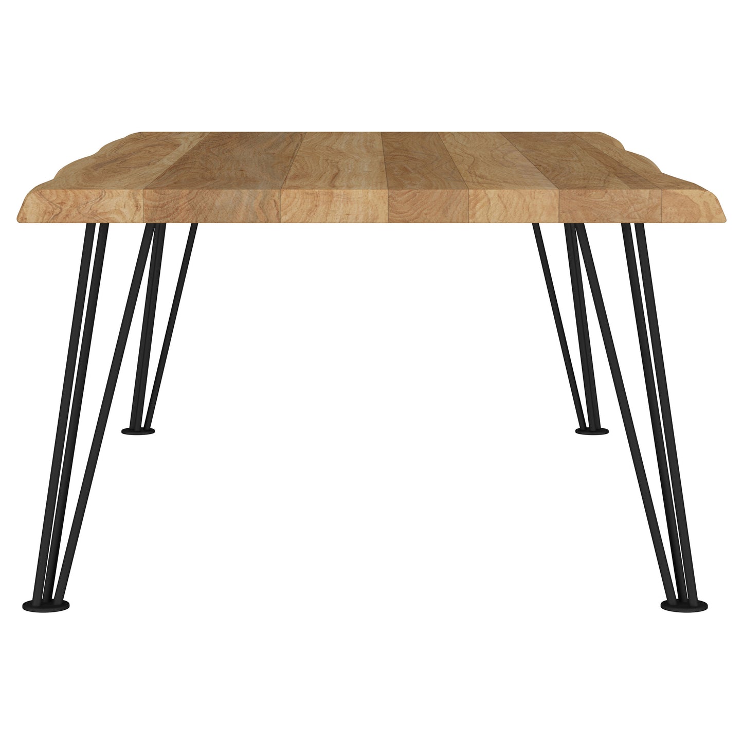 Zander Rectangular Wood Top Coffee Table Natural Brown