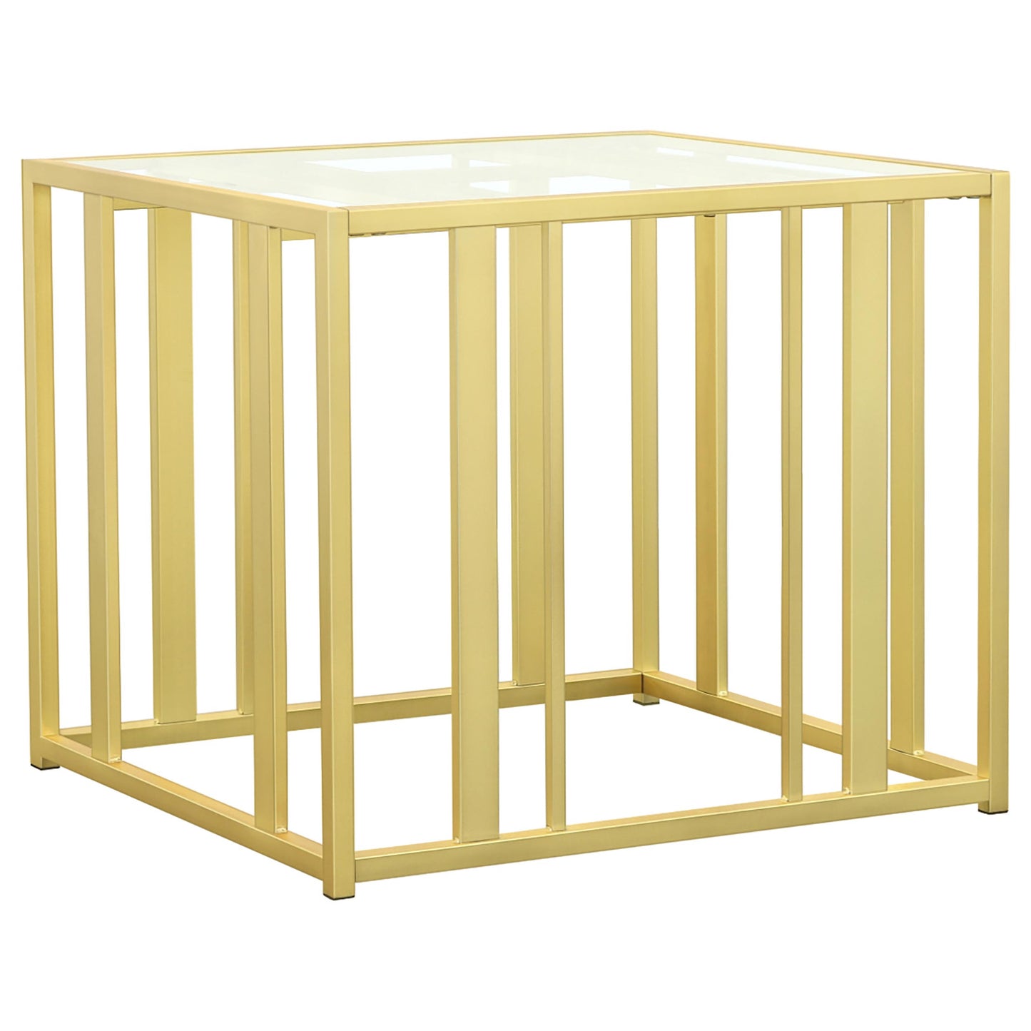 Adri 3-piece Coffee and End Table Set Matte Brass