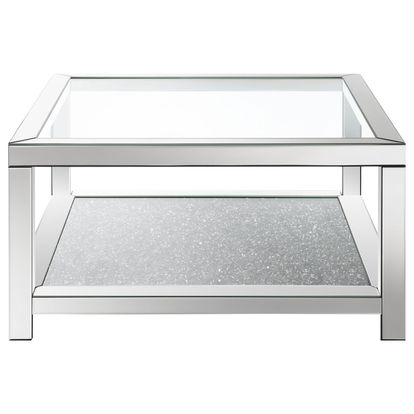 Valentina 3-piece Mirrored Coffee and End Table Set Silver