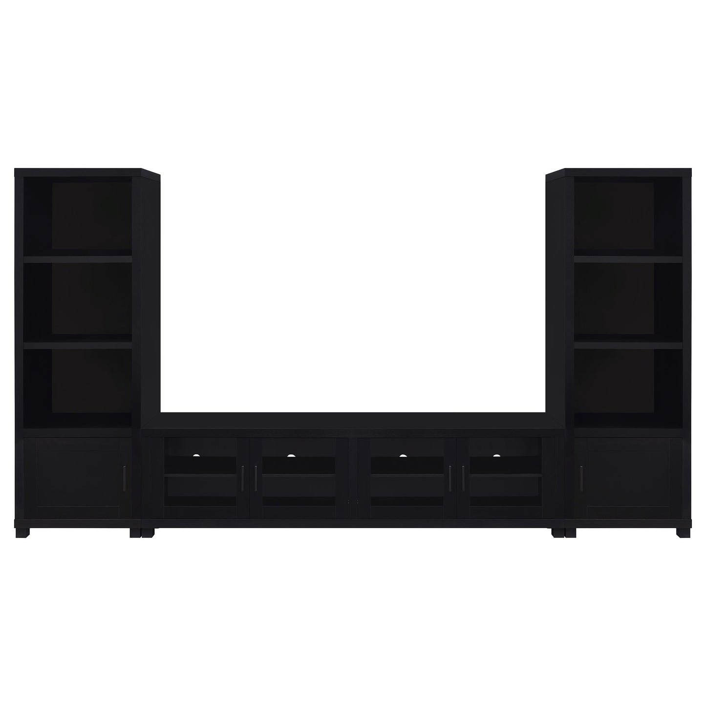 Jupiter 3-piece Entertainment Center 79-inch TV Stand Black