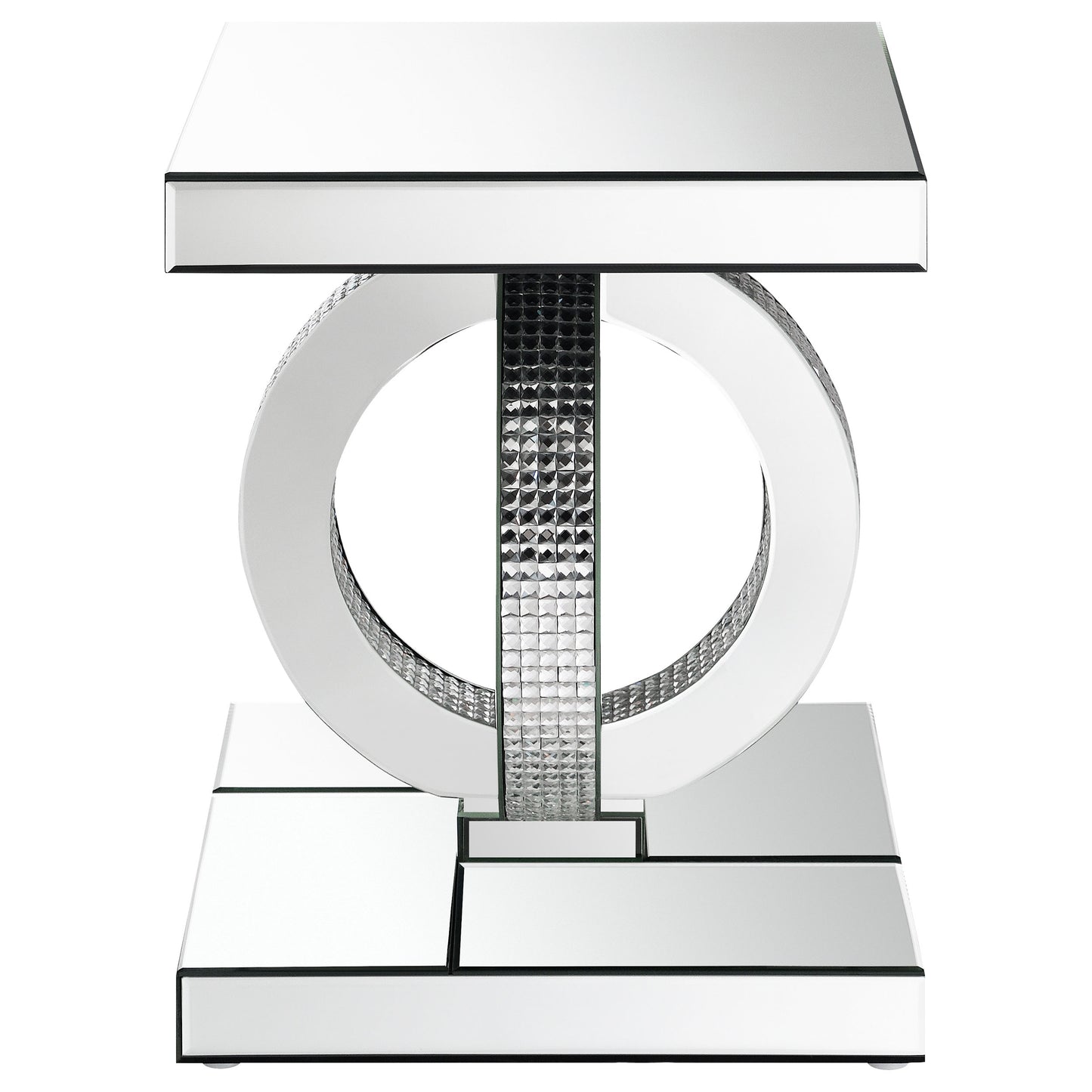 Breena 3-piece Mirrored Coffee and End Table Set Silver