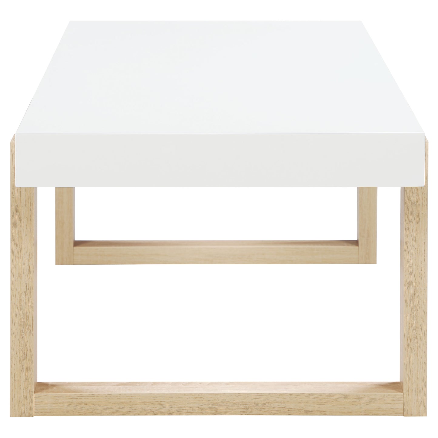 Pala 2-piece Coffee and End Table Set White High Gloss