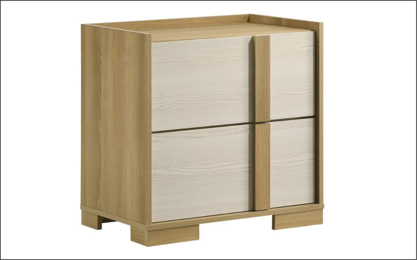 Hyland 2-drawer Nightstand Bedside Table Natural