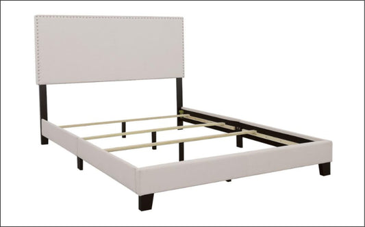 Boyd Upholstered Queen Panel Bed Ivory