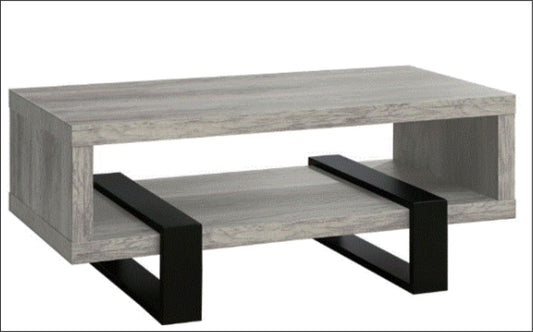 Dinard 3-piece Engineered Wood Coffee Table Set  Grey Driftwood